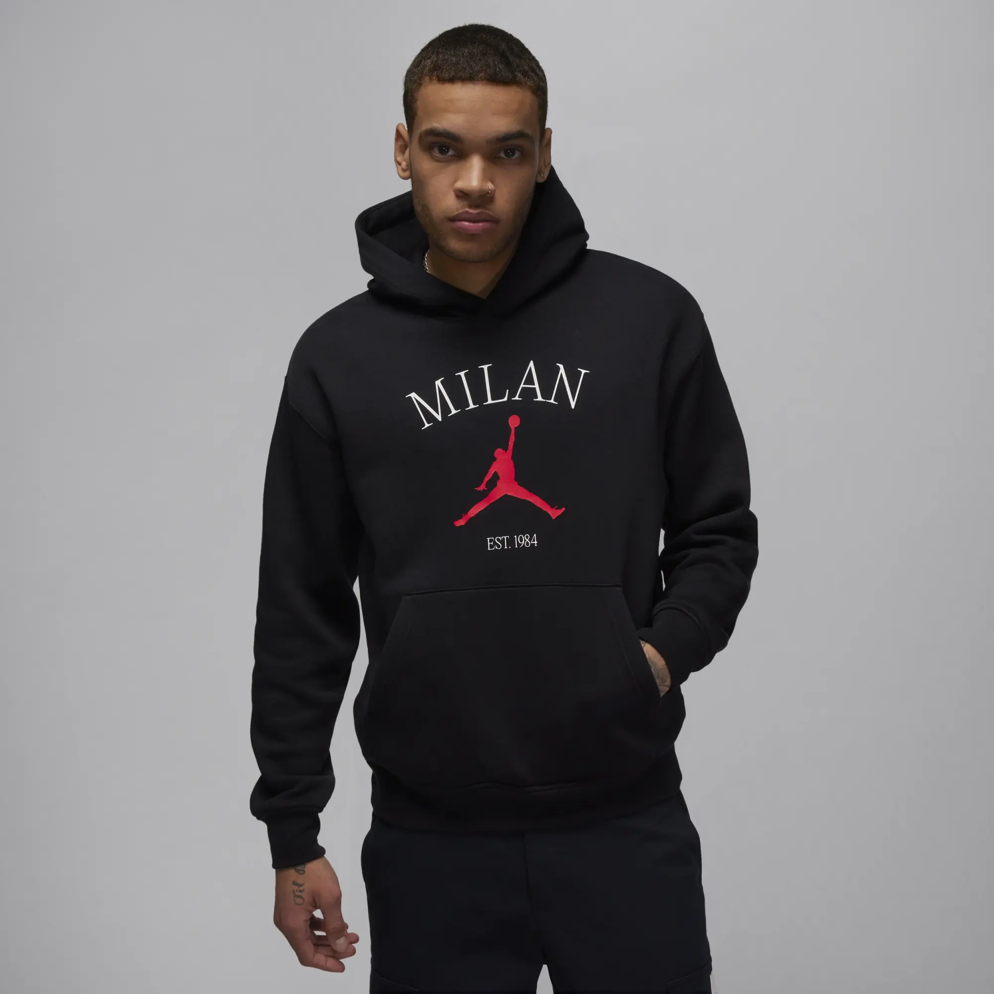 Black jordan pullover hoodie best sale