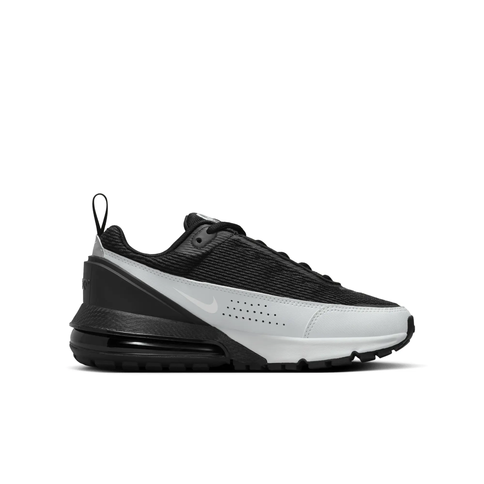 Nike black & white air max pulse Boys Youth trainers