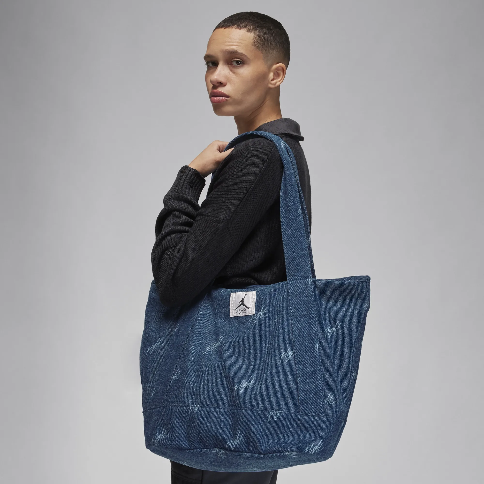 Nike Jordan Jordan Flight Denim Tote Bag (38L) - Blue - Cotton