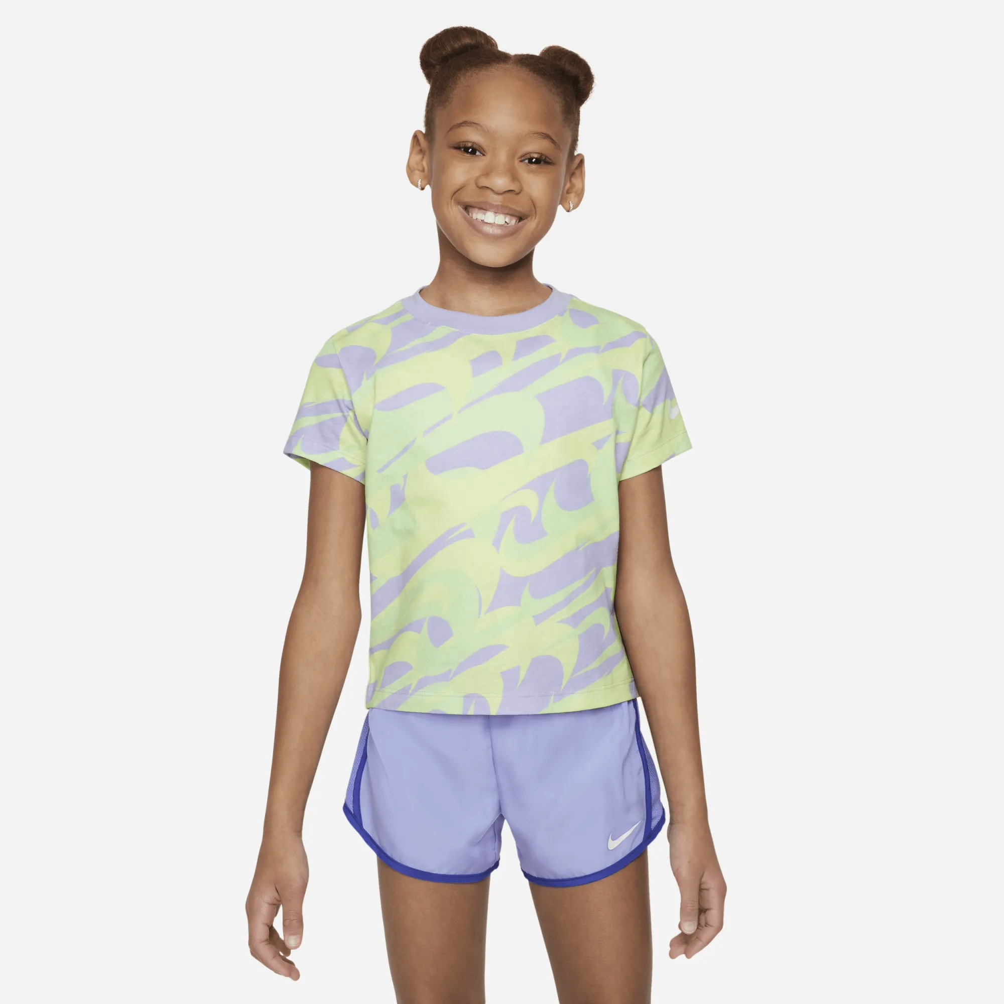 Nike Prep in Your Step Younger Kids' Graphic T-Shirt - Purple