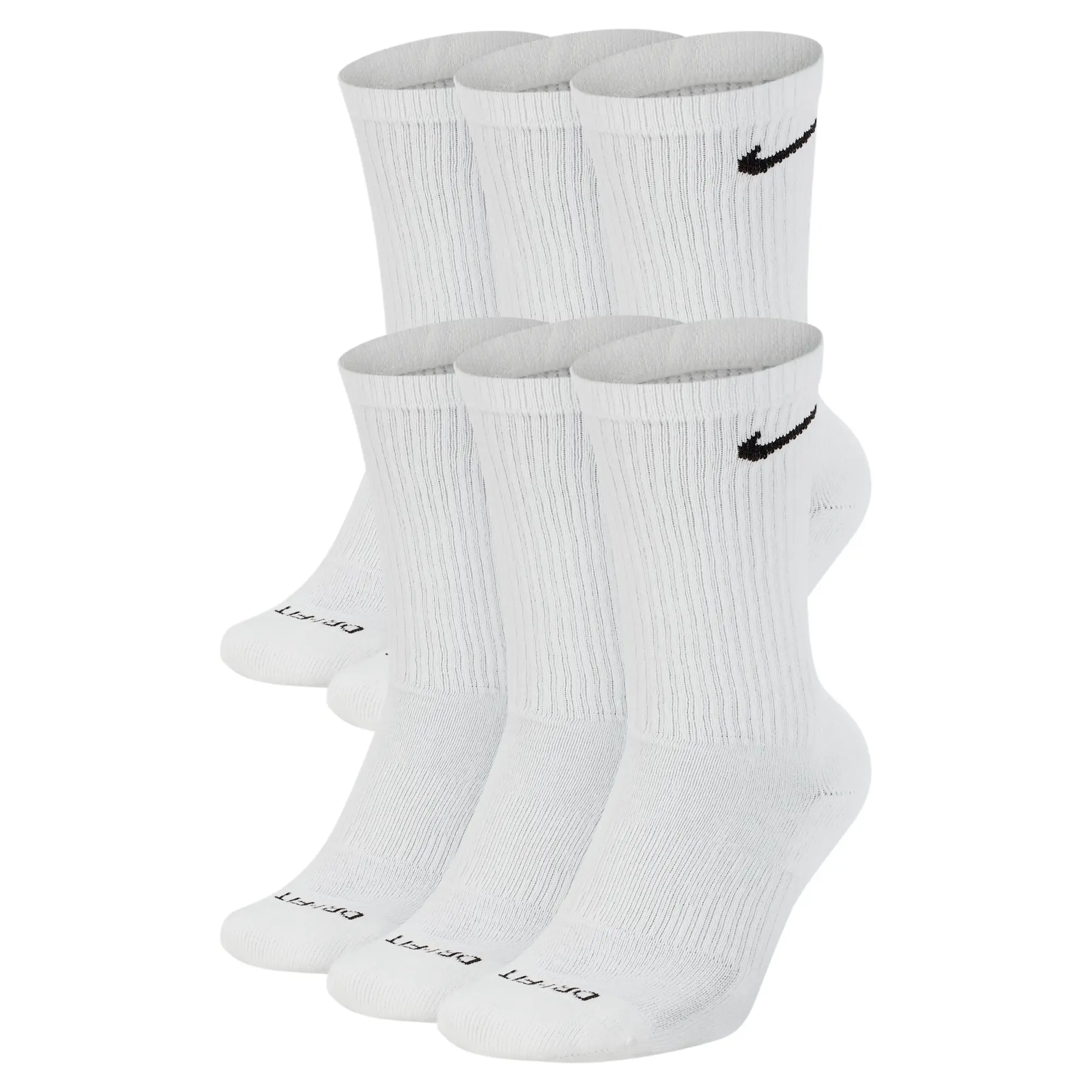 Nike Everyday Plus Cushioned Training Crew Socks - White
