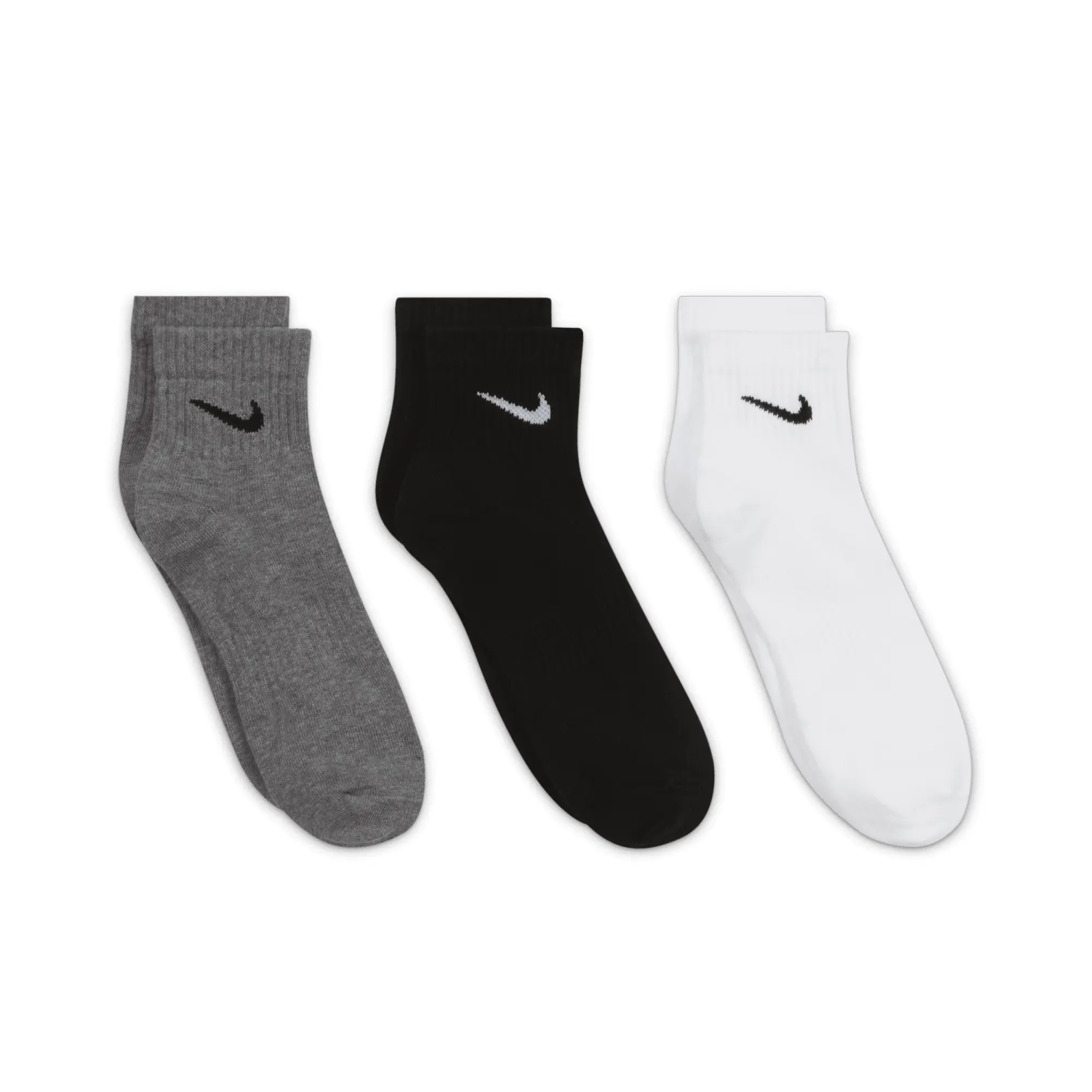 Nike Training 3 Pack Unisex Ankle Socks In Multi