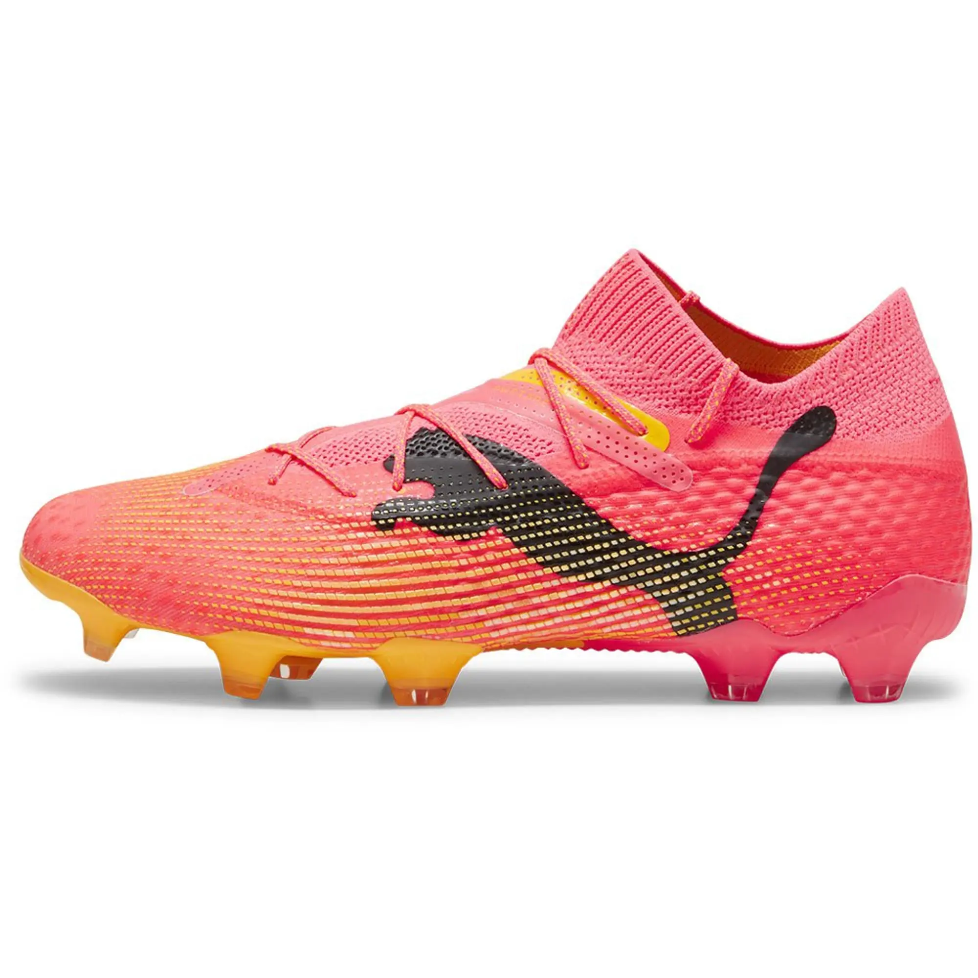 Puma pink and yellow football boots on sale