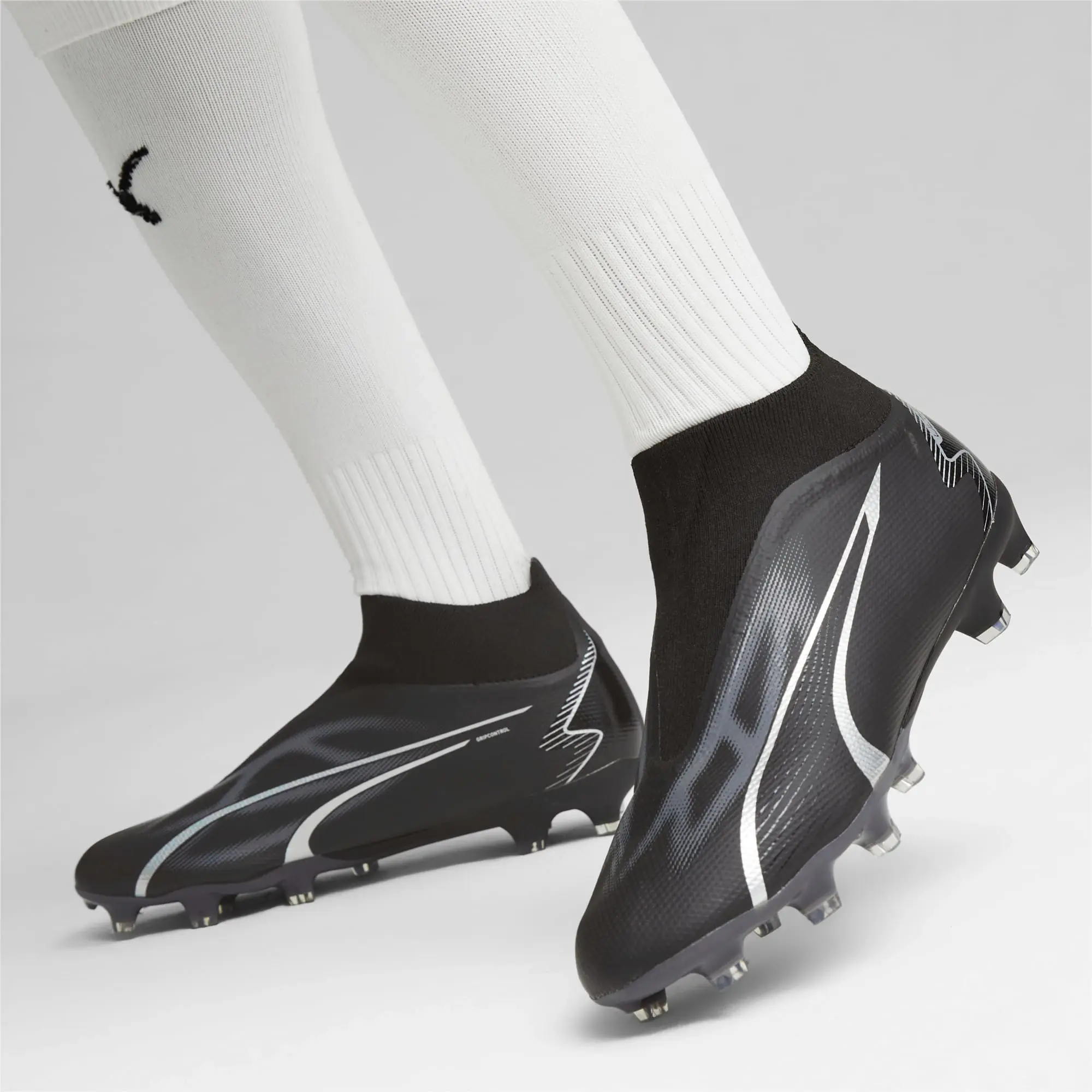 Puma Ultra Match Laceless Firm Ground Football Boots - Black