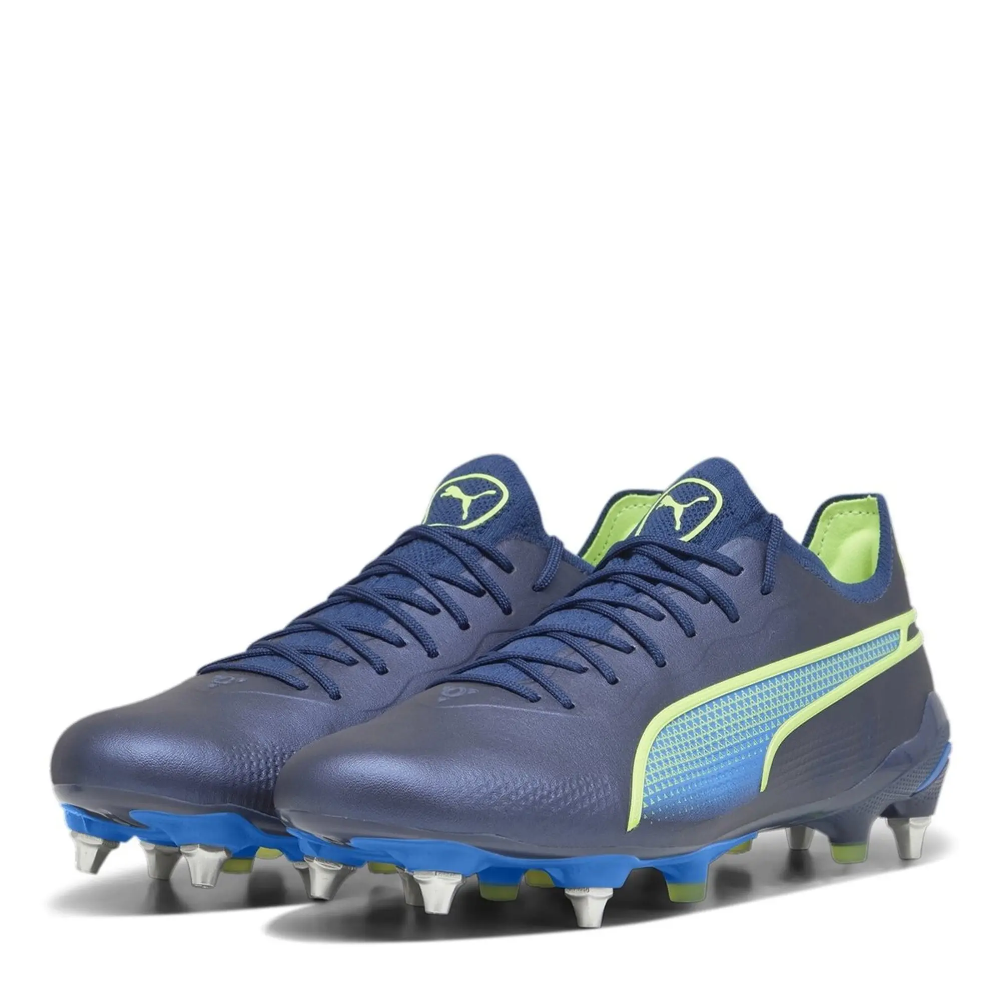 Puma King 0.1 Soft Ground Football Boots Blue 107562 02 FOOTY.COM