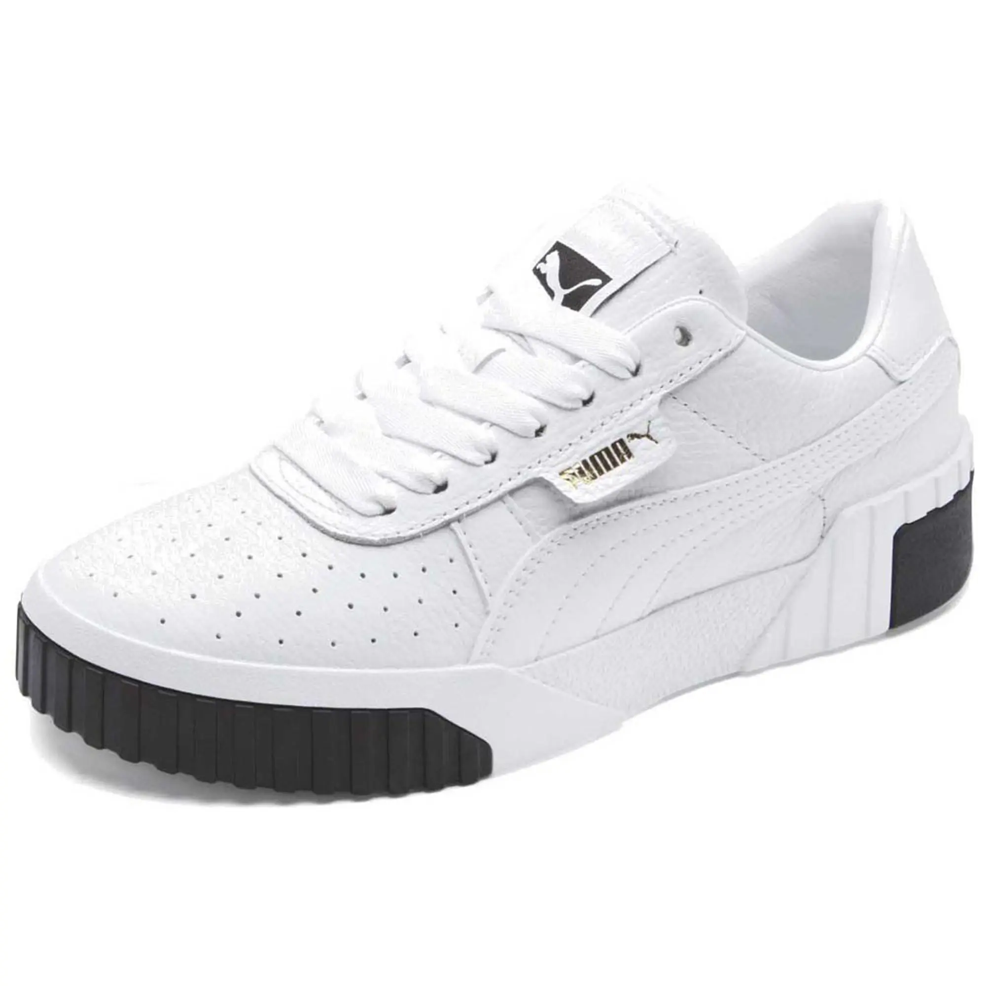 Puma Womens Cali Trainers - Black/White