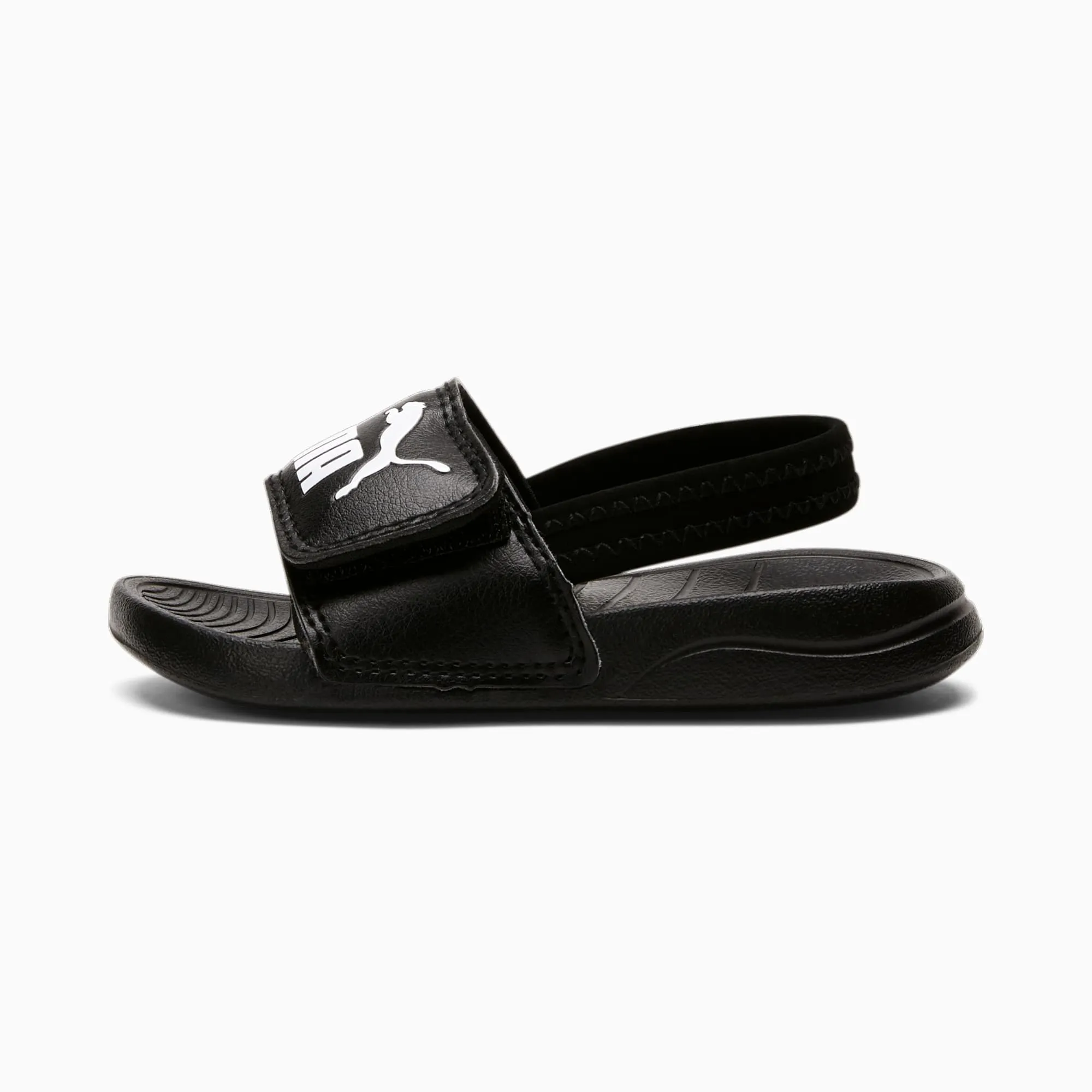 PUMA Popcat 20 Backstrap Babies' Sandals, Black/White