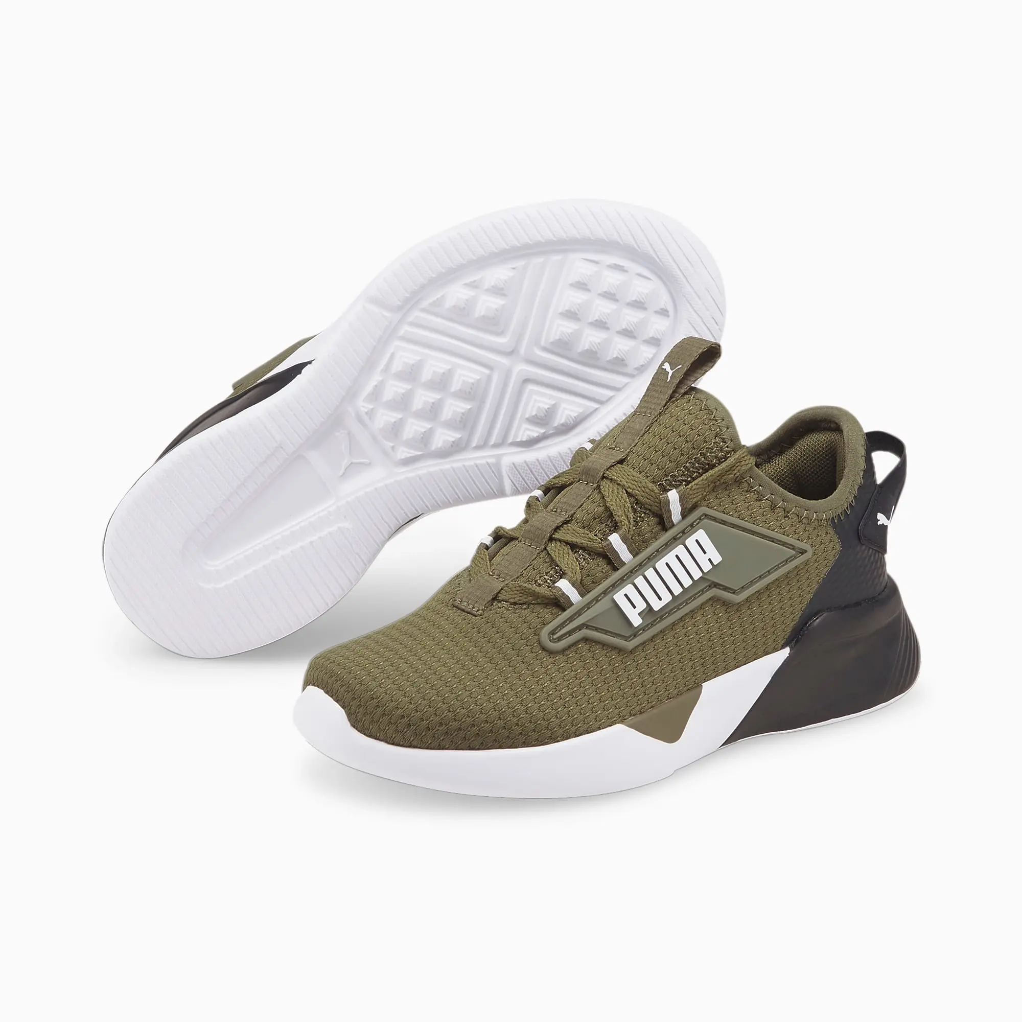 PUMA Retaliate 2 Sneakers Kids, Dark Green Moss/Black