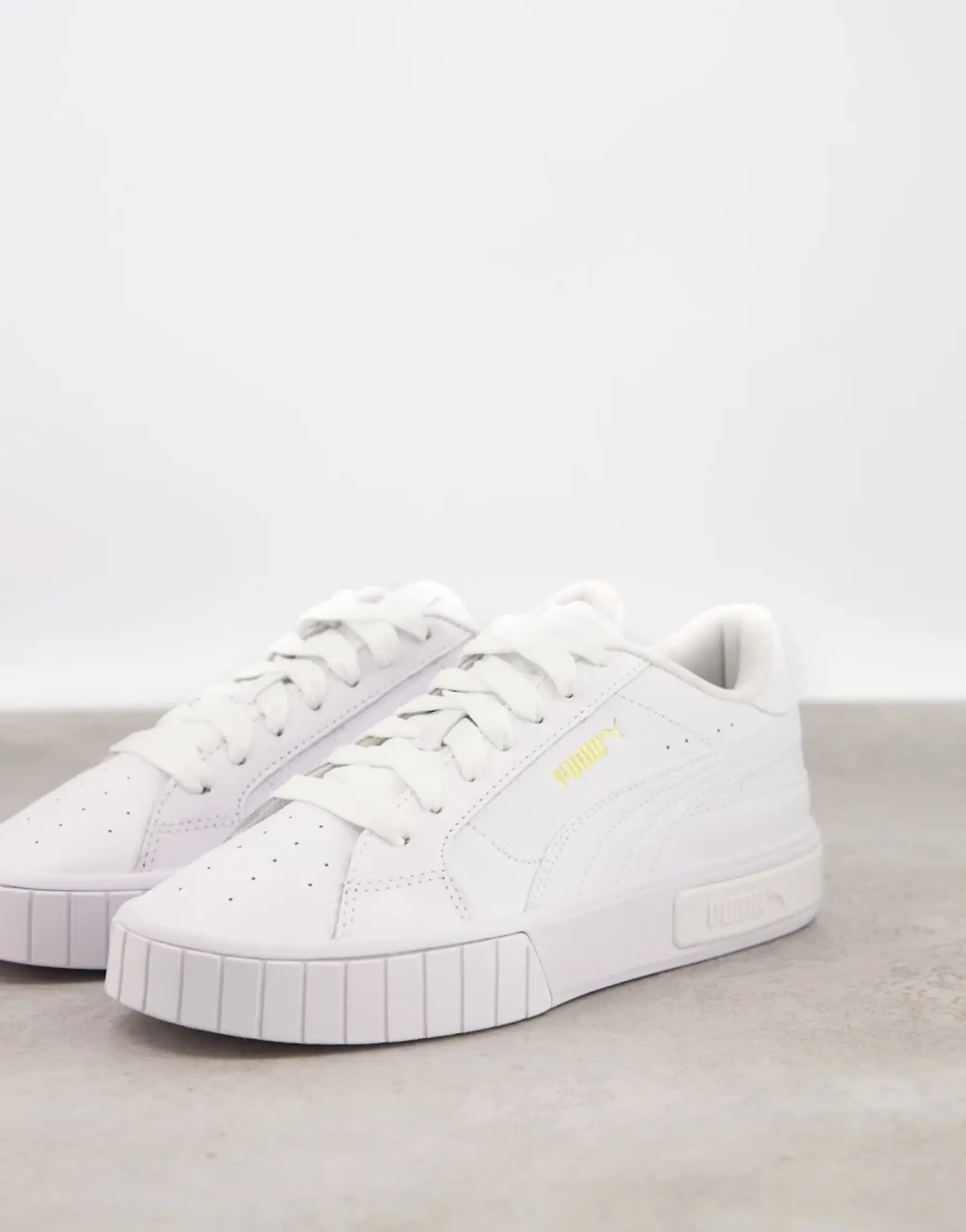 Puma Cali Star Sneakers In White/Silver - White