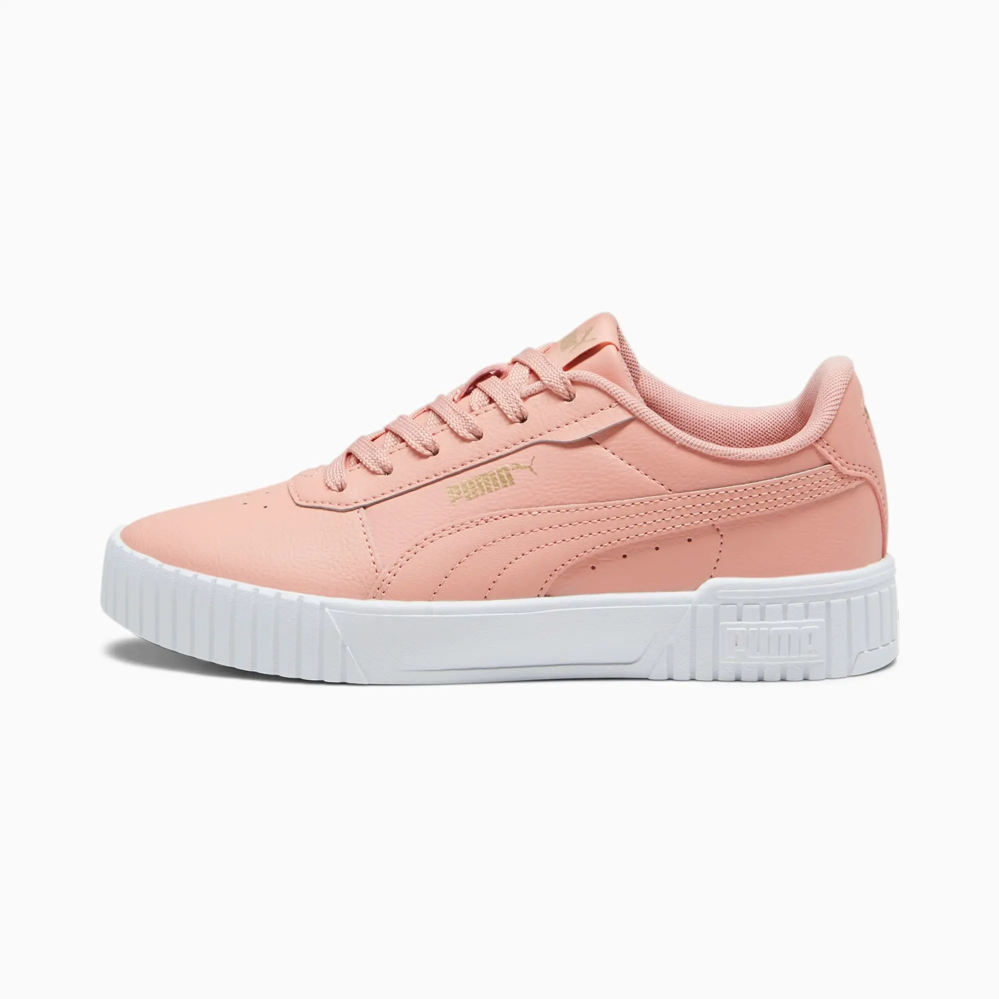 PUMA Carina 2.0 Sneakers Women Poppy Pink Gold Matte Gold 385849 17 FOOTY.COM