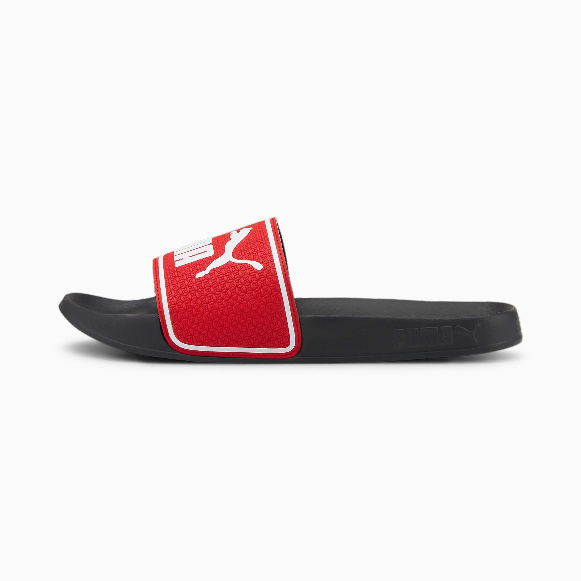 Puma red and black flip flops hotsell