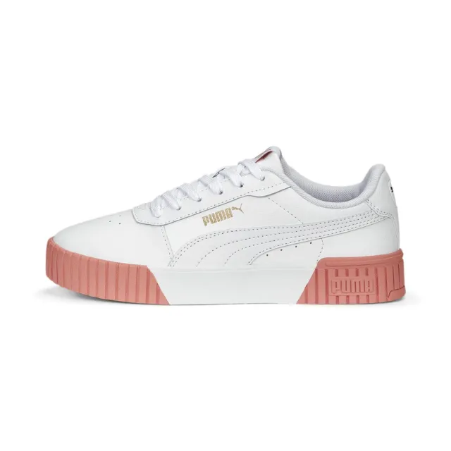 Puma white and rose fashion gold