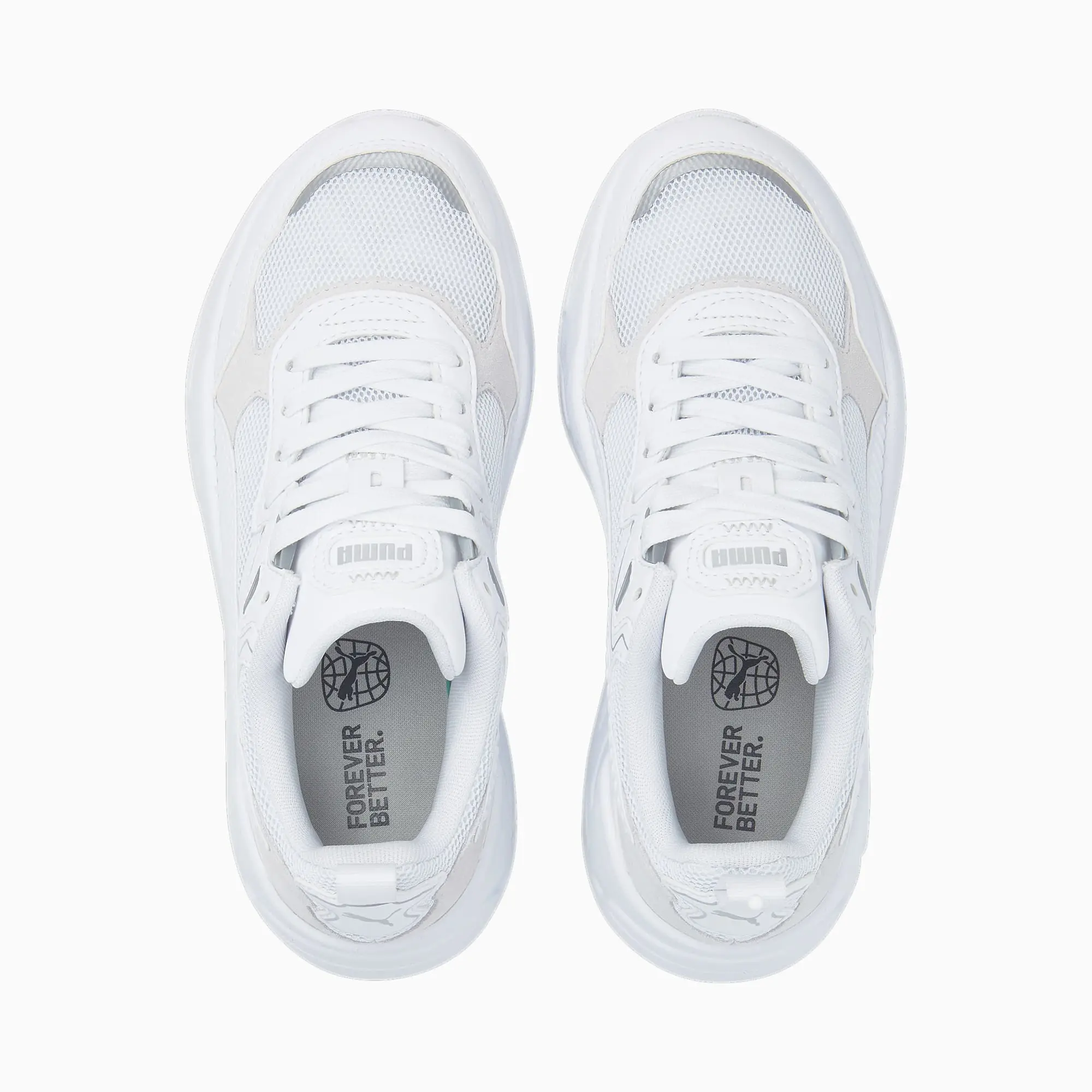 Puma Childrens Unisex Trinity Shoes Trainers - White