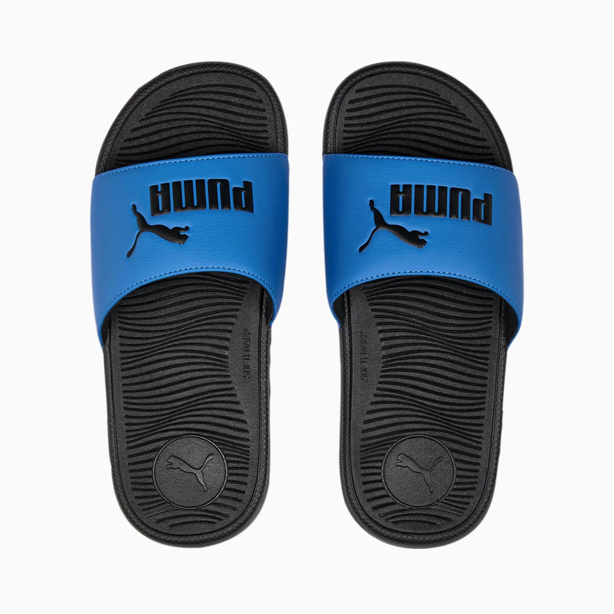 Puma Childrens Unisex Youth Cool Cat 2.0 Slides - Blue