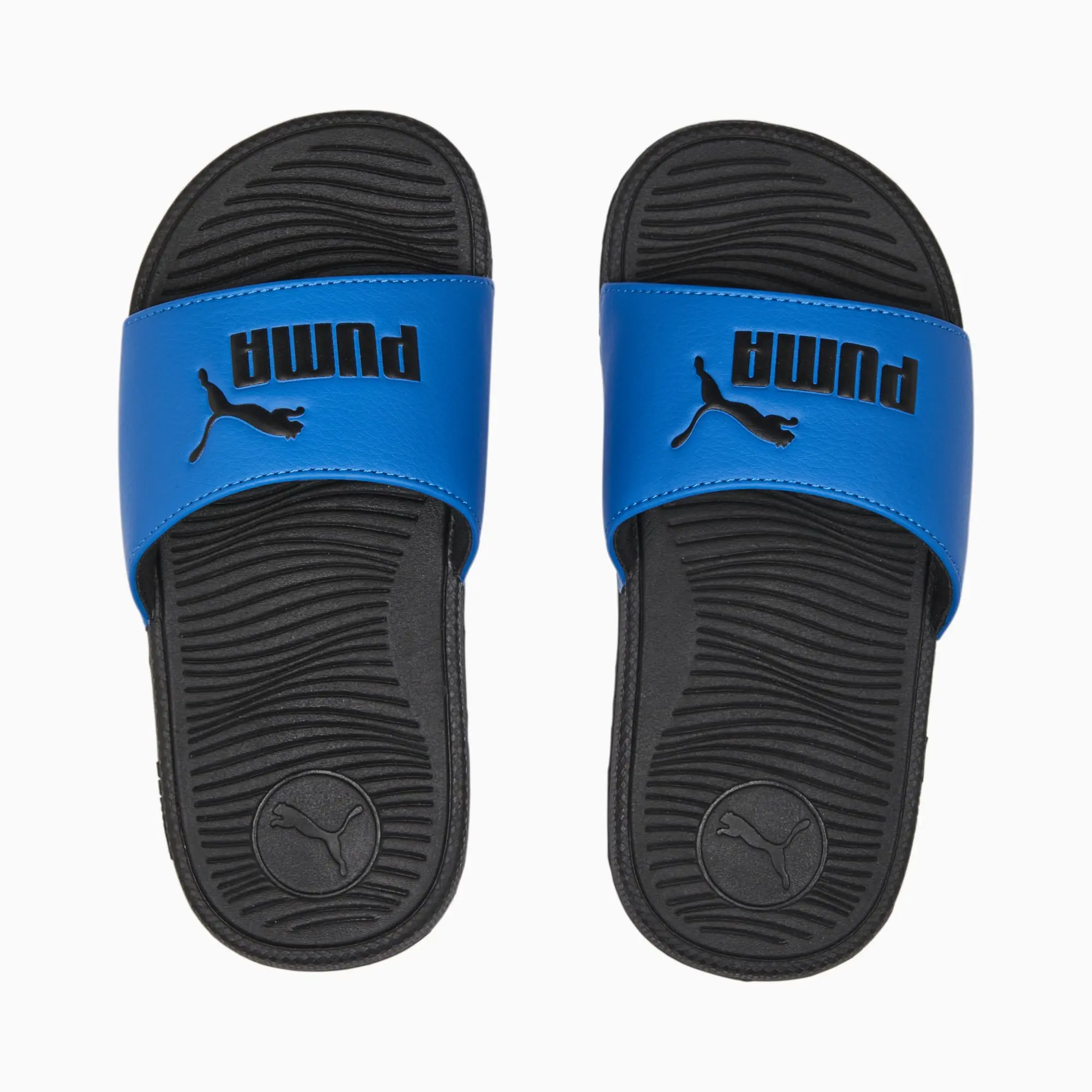 Puma Childrens Unisex Kids Cool Cat 2.0 Slides - Blue