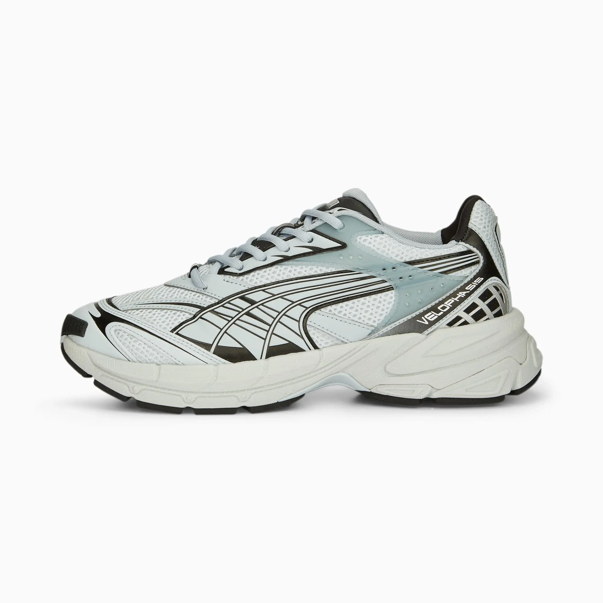 PUMA Velophasis Technisch Sneakers, Platinum Grey/Black