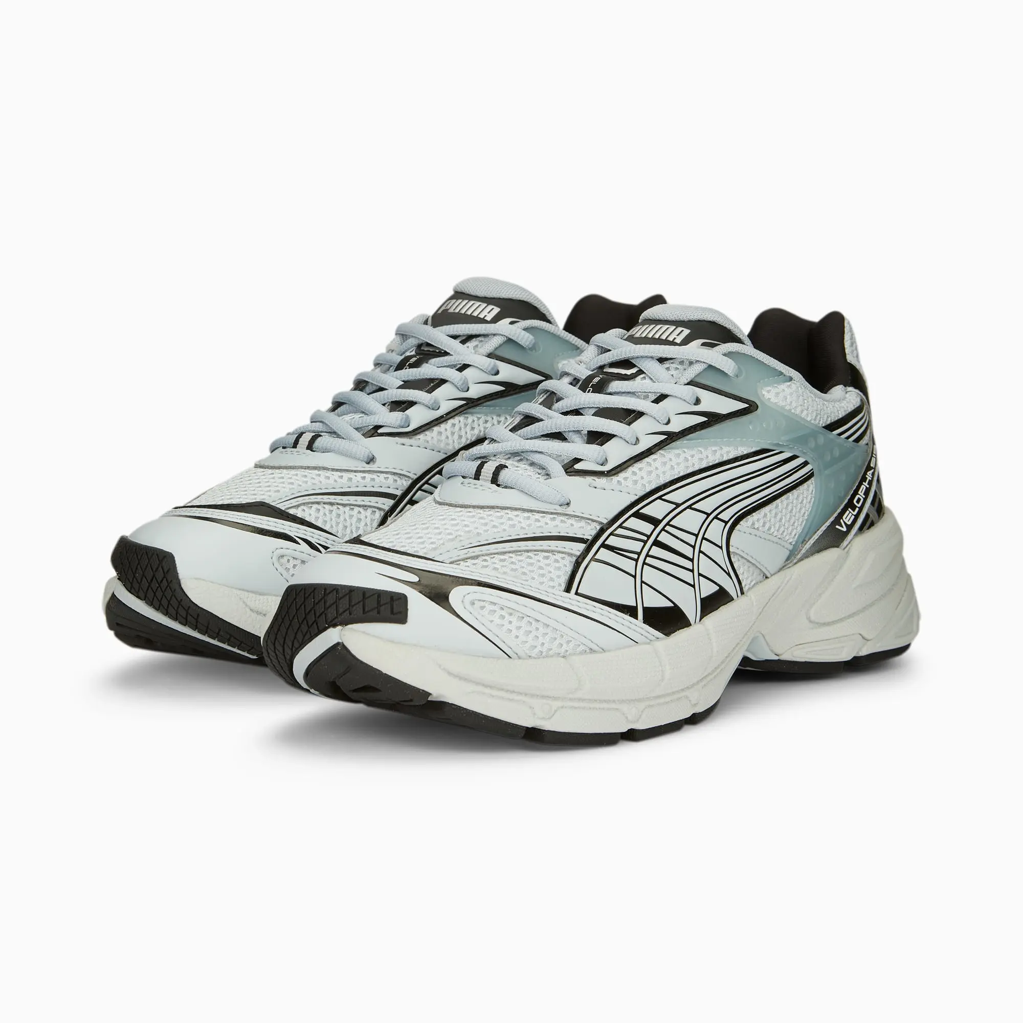 PUMA Velophasis Technisch Sneakers, Platinum Grey/Black