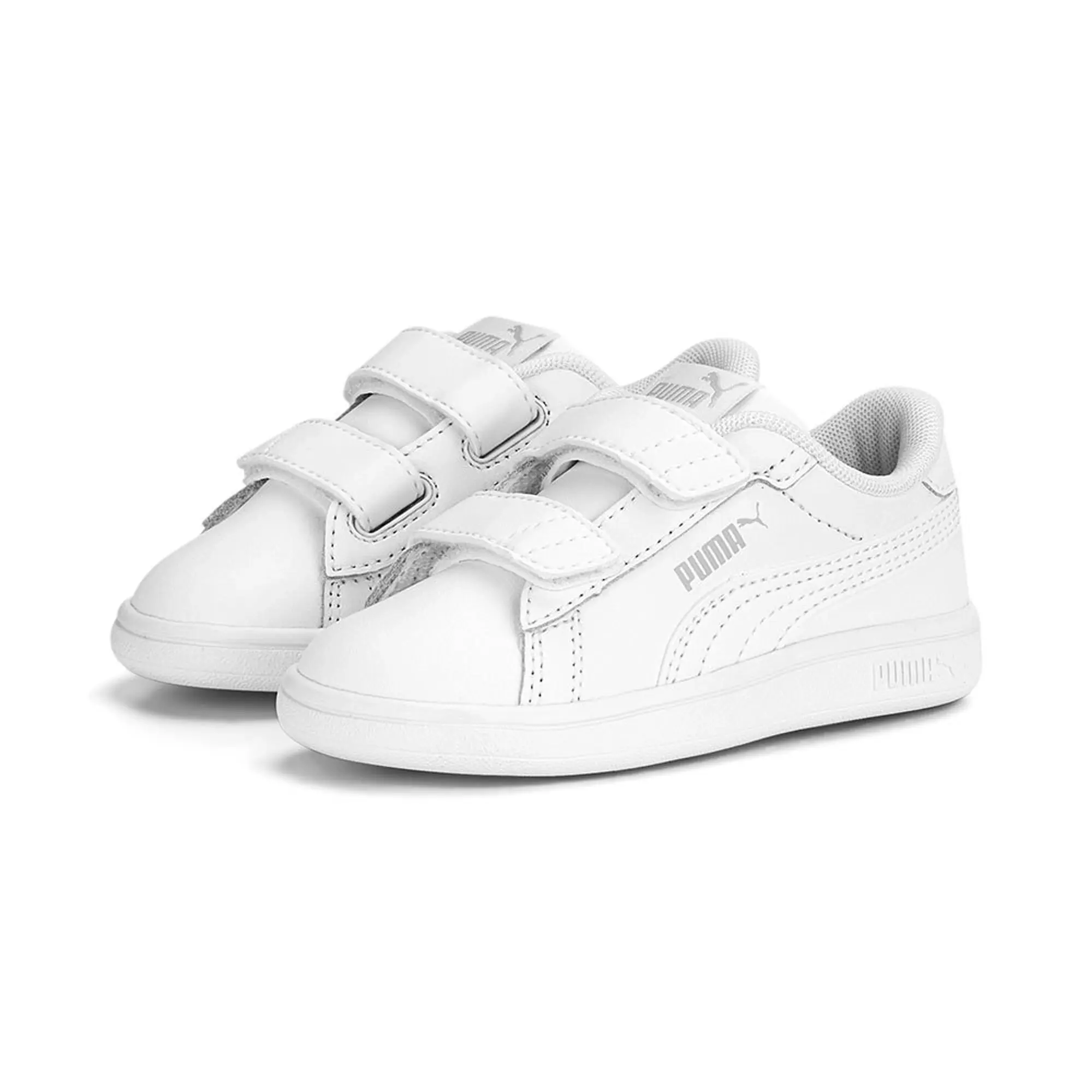 Puma  SMASH 3.0 L INF  girls's Children's Shoes (Trainers) in White