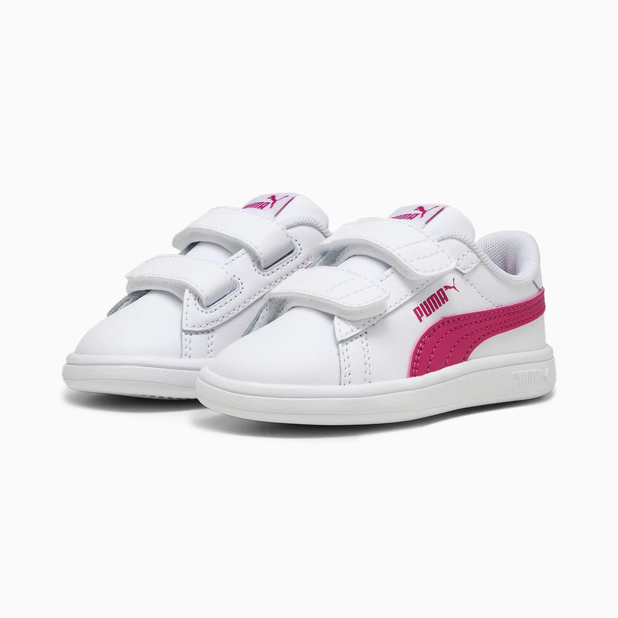 Puma Baby Unisex Smash 3.0 Leather V Sneakers - White