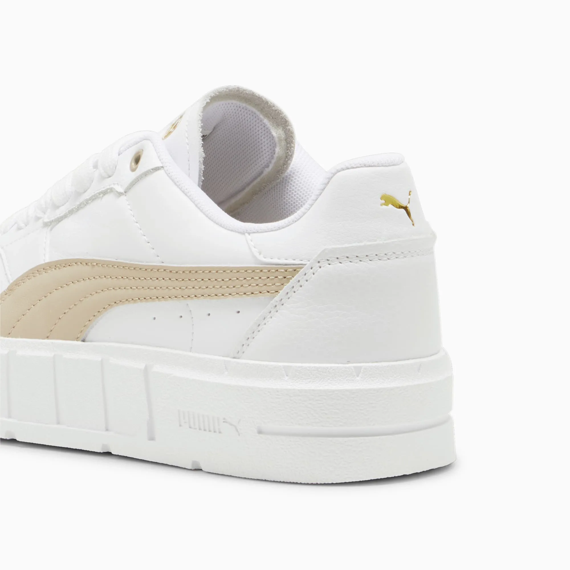PUMA Cali Court Leather Women's Sneakers, White/Putty | 393802_10 ...