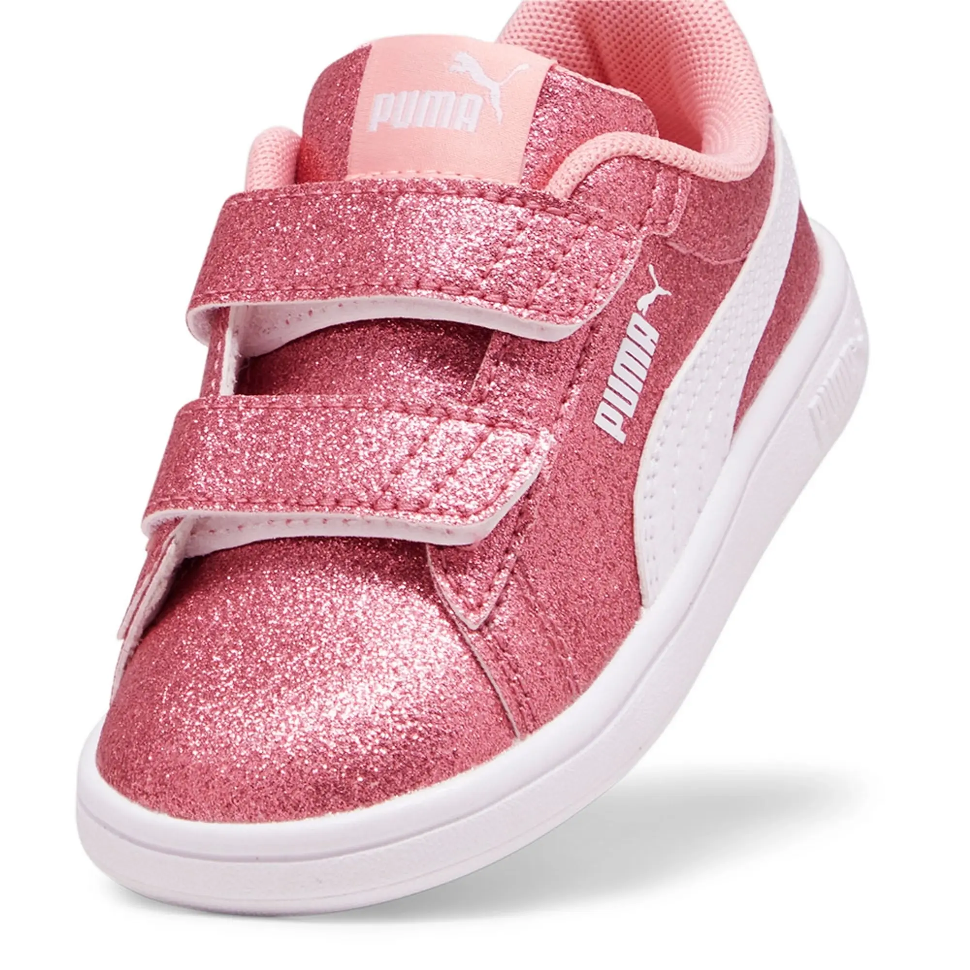 Puma Baby Girl Smash 3.0 Glitz Glam Sneakers - Pink