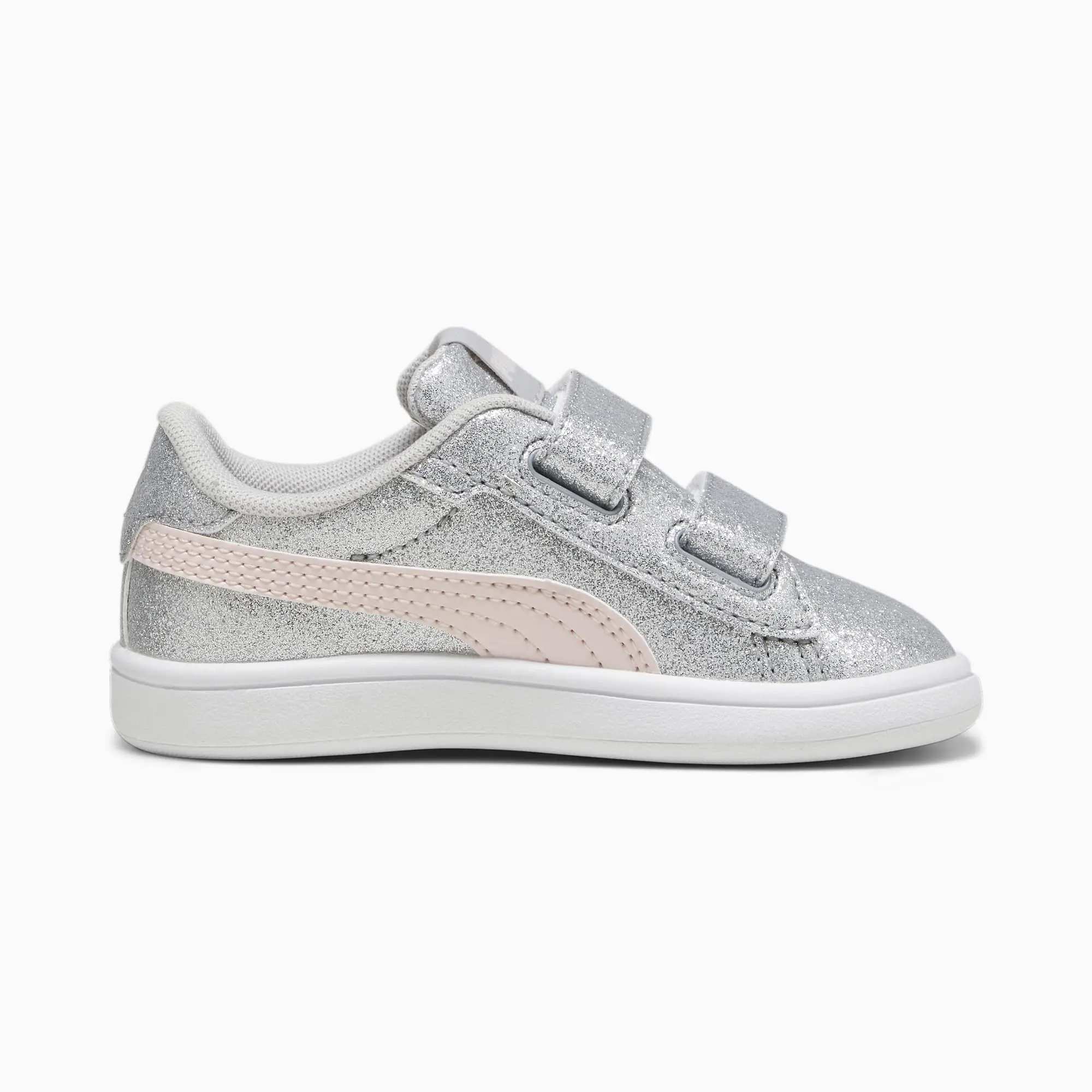 Puma Smash 3.0 Glitz Glam V Infant Girl Trainers - Grey