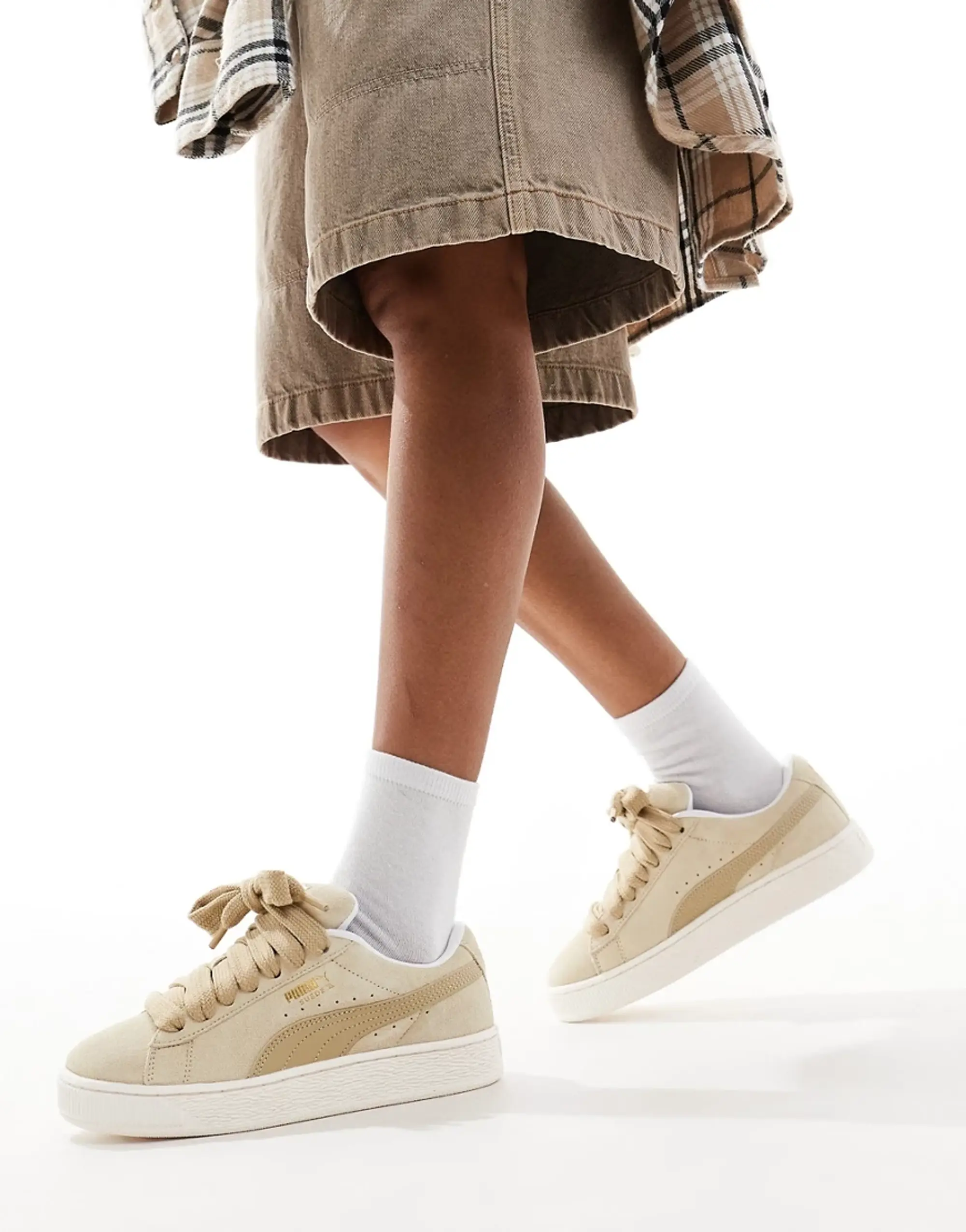 Puma suede tan best sale