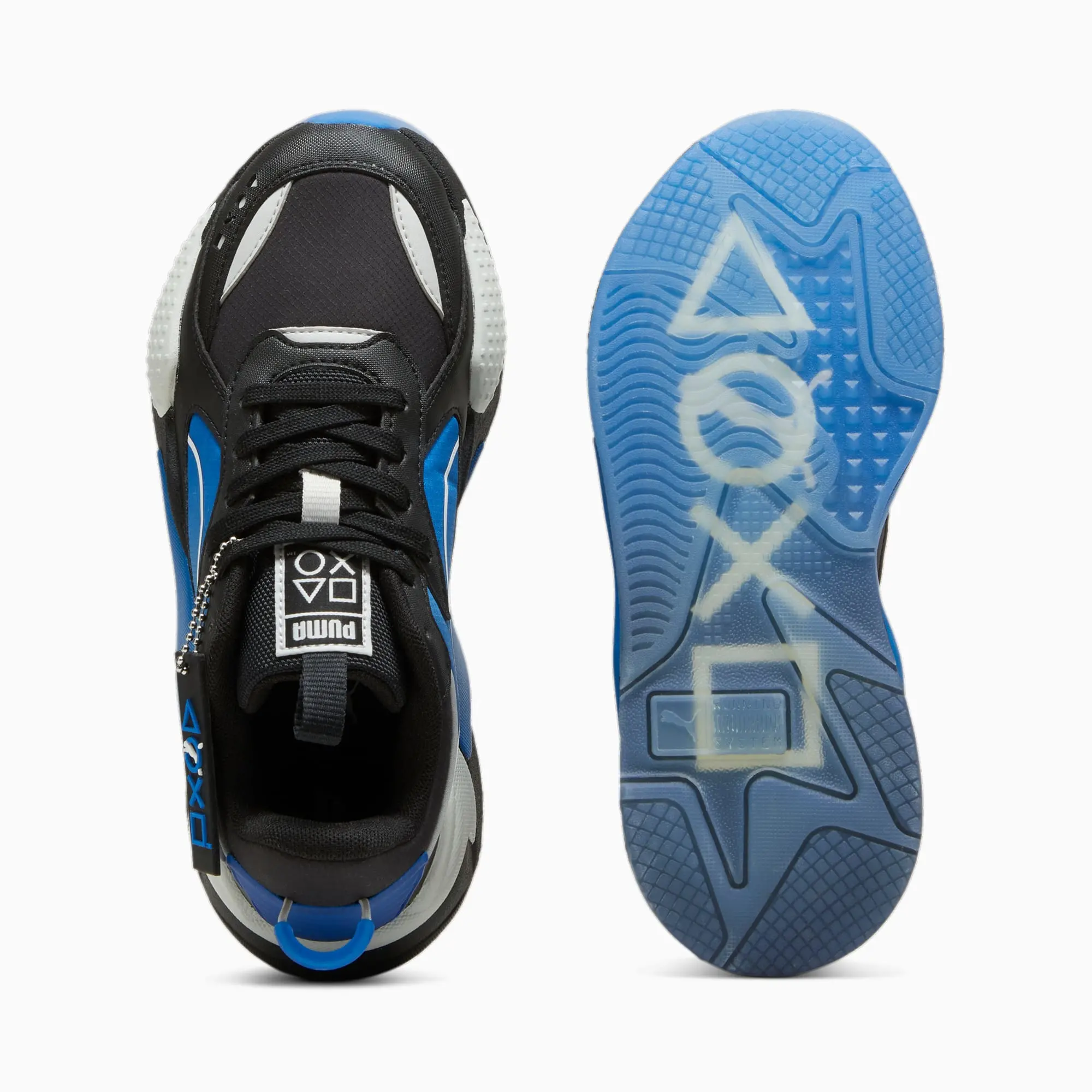 Puma Childrens Unisex x PLAYSTATION RS-X Youth Sneakers - Black
