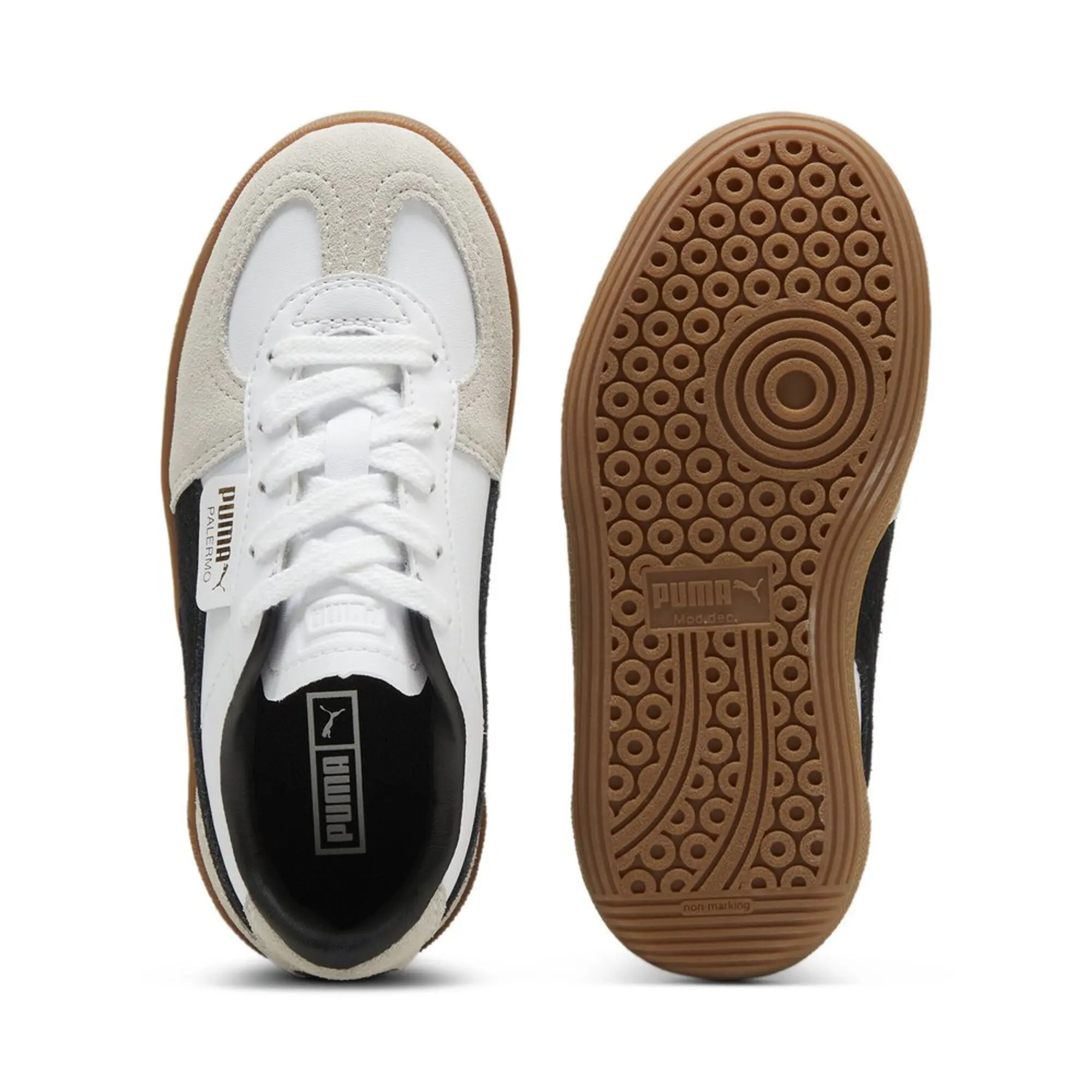 PUMA white multi palermo Junior trainers
