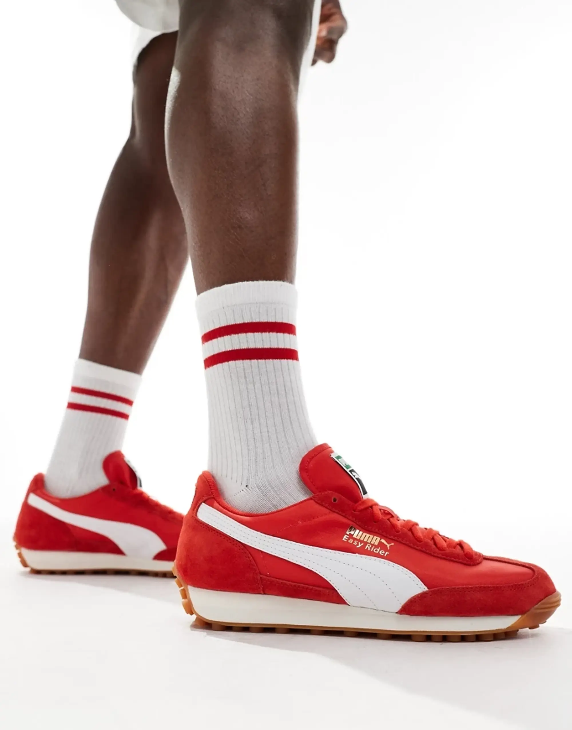 PUMA easy rider trainers in red