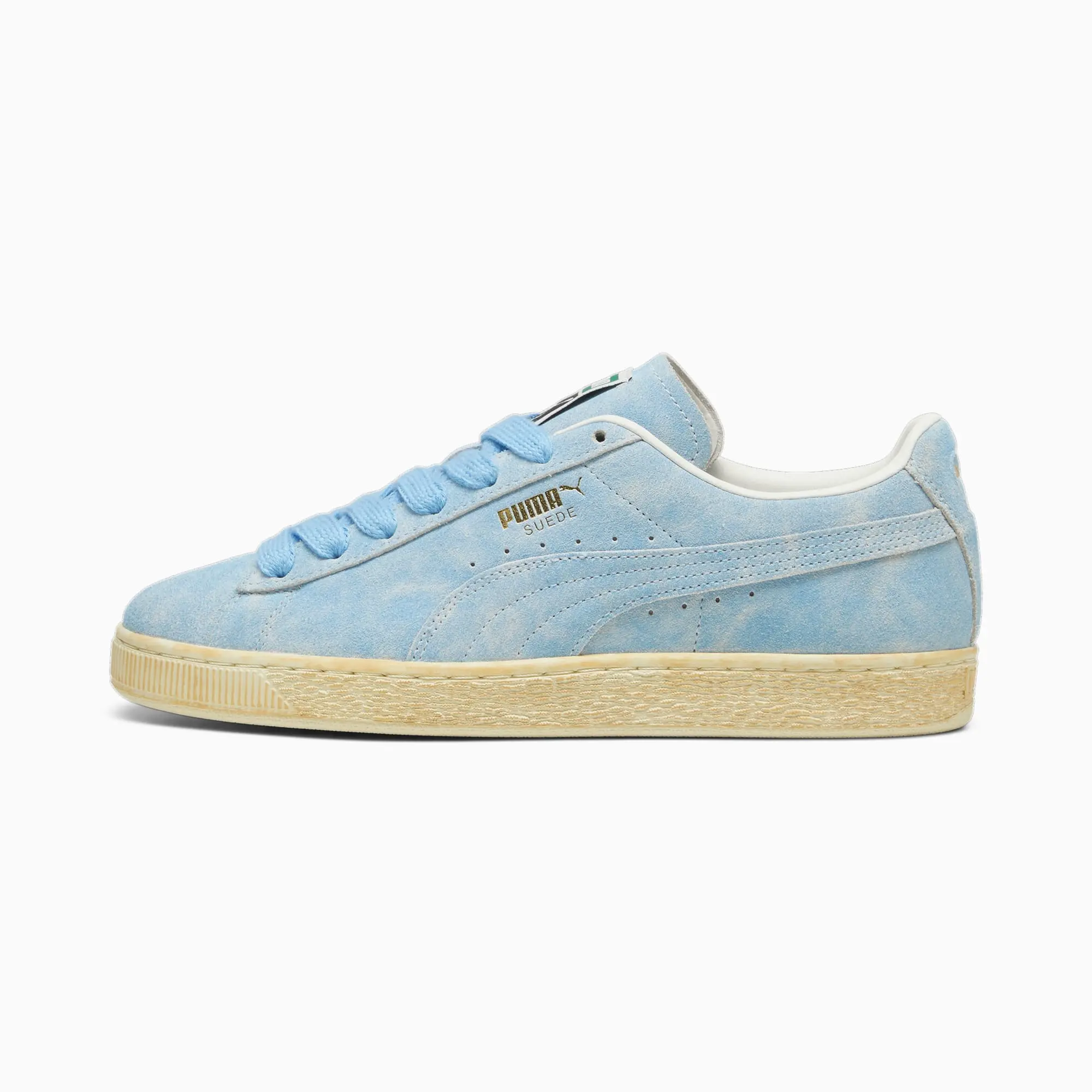 Puma Unisex Suede Faded Sneakers - Sky Blue