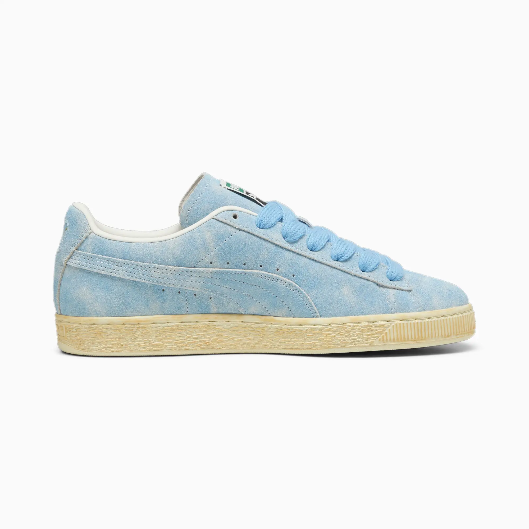 Puma Unisex Suede Faded Sneakers - Sky Blue
