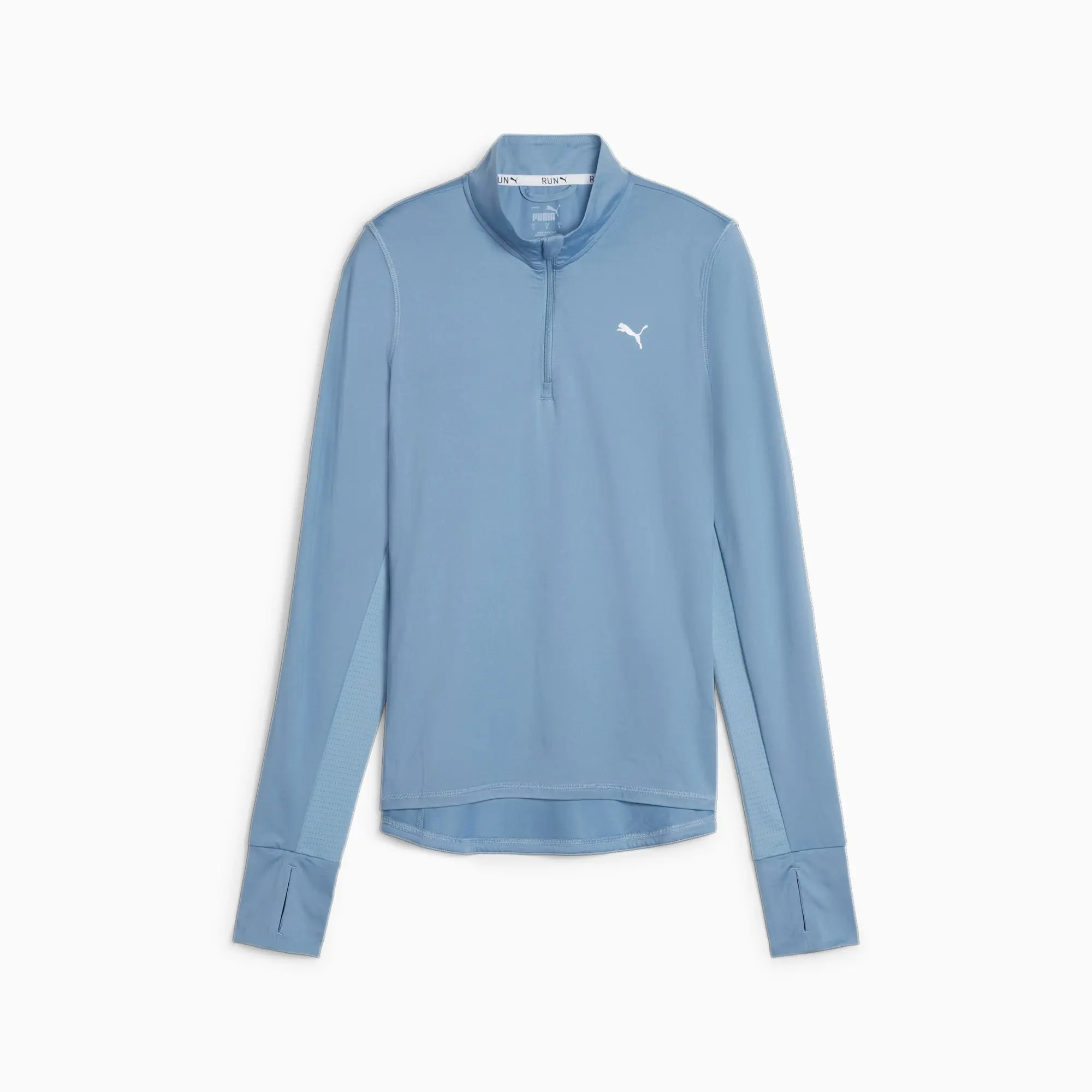 PUMA Run Favourite Quarter-Zip Running Top Shirt Women, Zen Blue