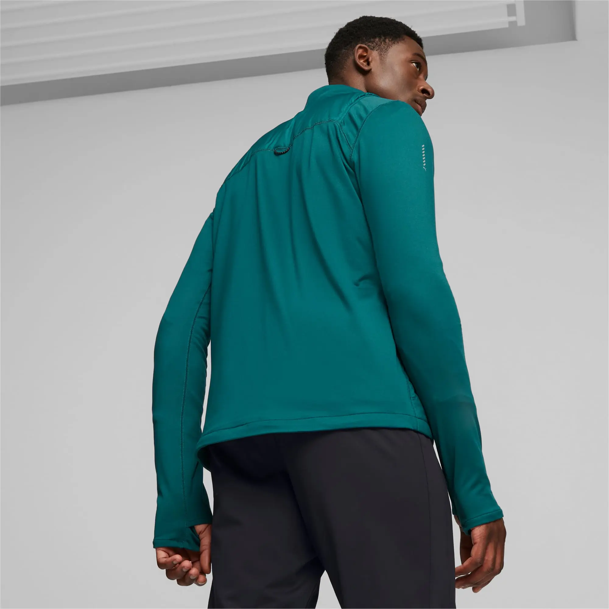 Puma Mens RUN CLOUDSPUN WRMLBL Running Jacket - Green