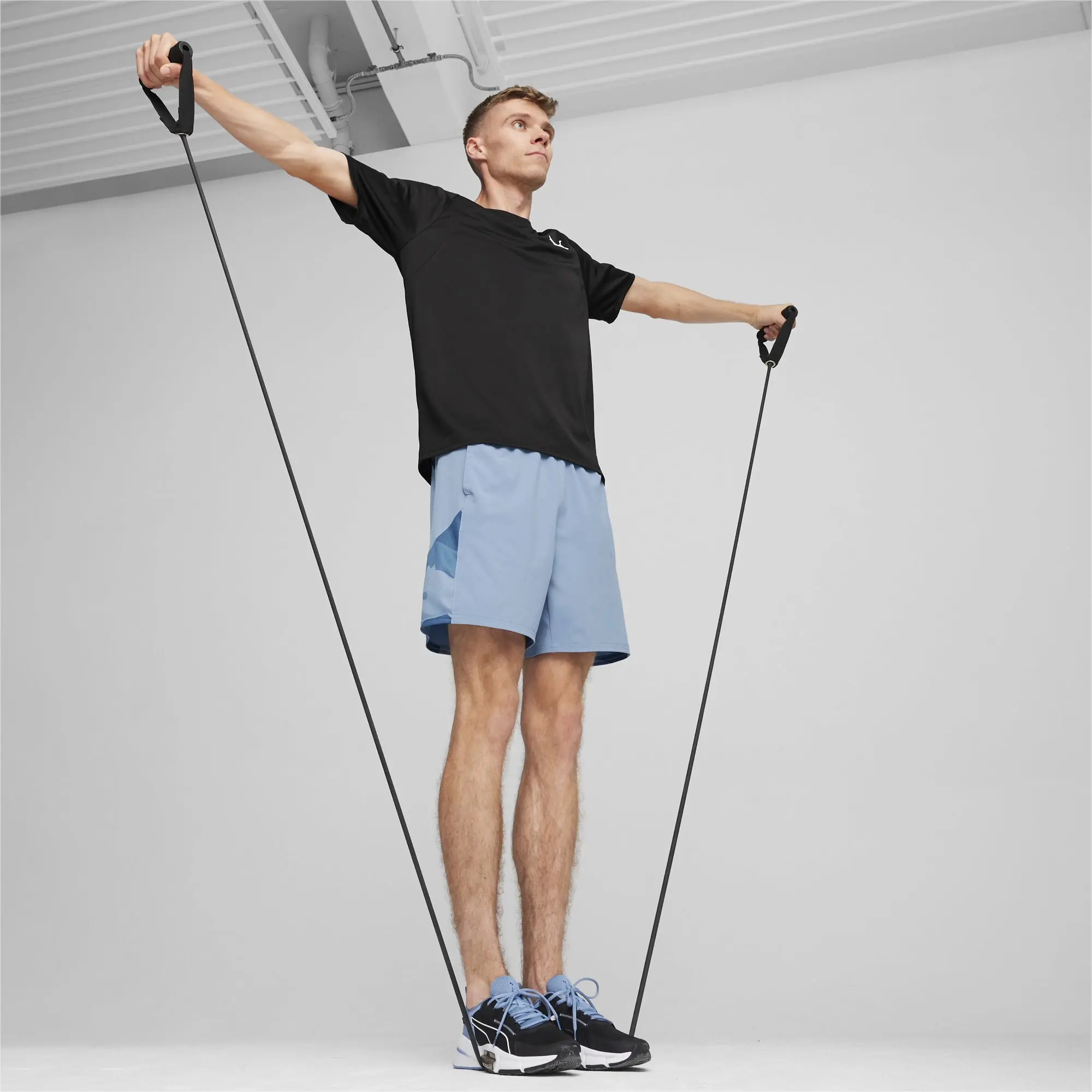 Puma Fit 7 Ultrabreathe Stretch Aop Gym Short Mens - Blue