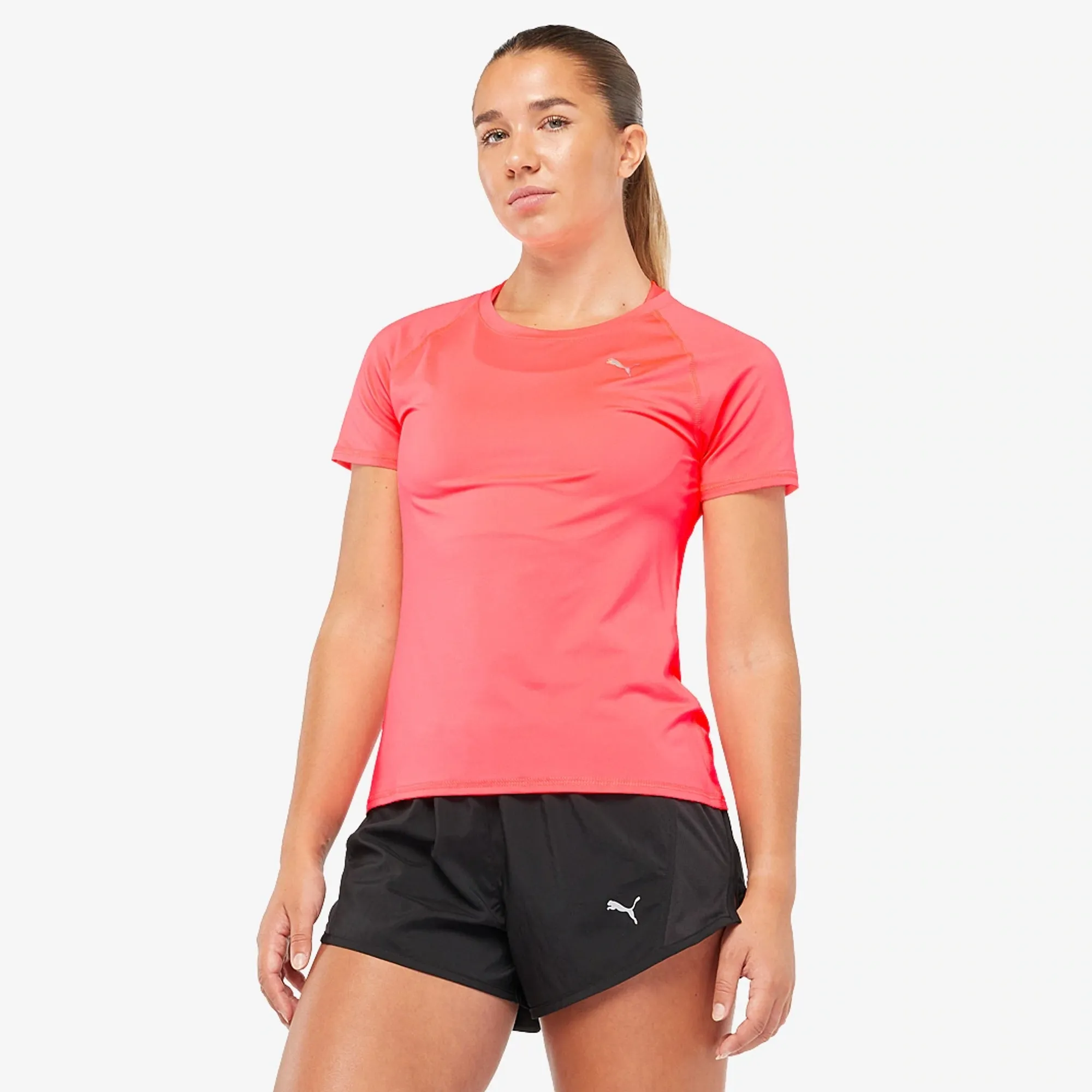 Puma Womens CLOUDSPUN Short Sleeve Running T-shirt - Pink