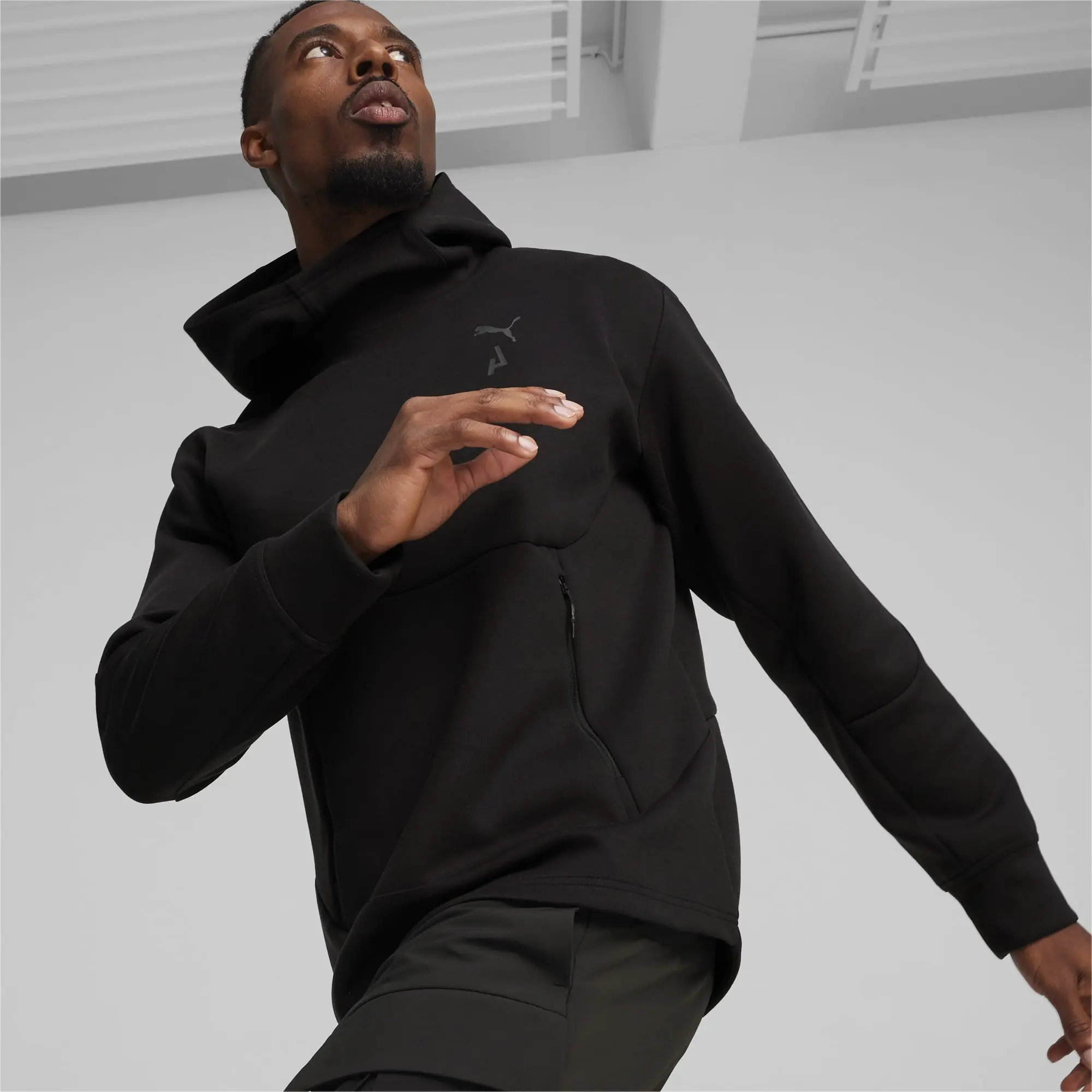 Puma Logo Tech Hoody Sn99 - Black