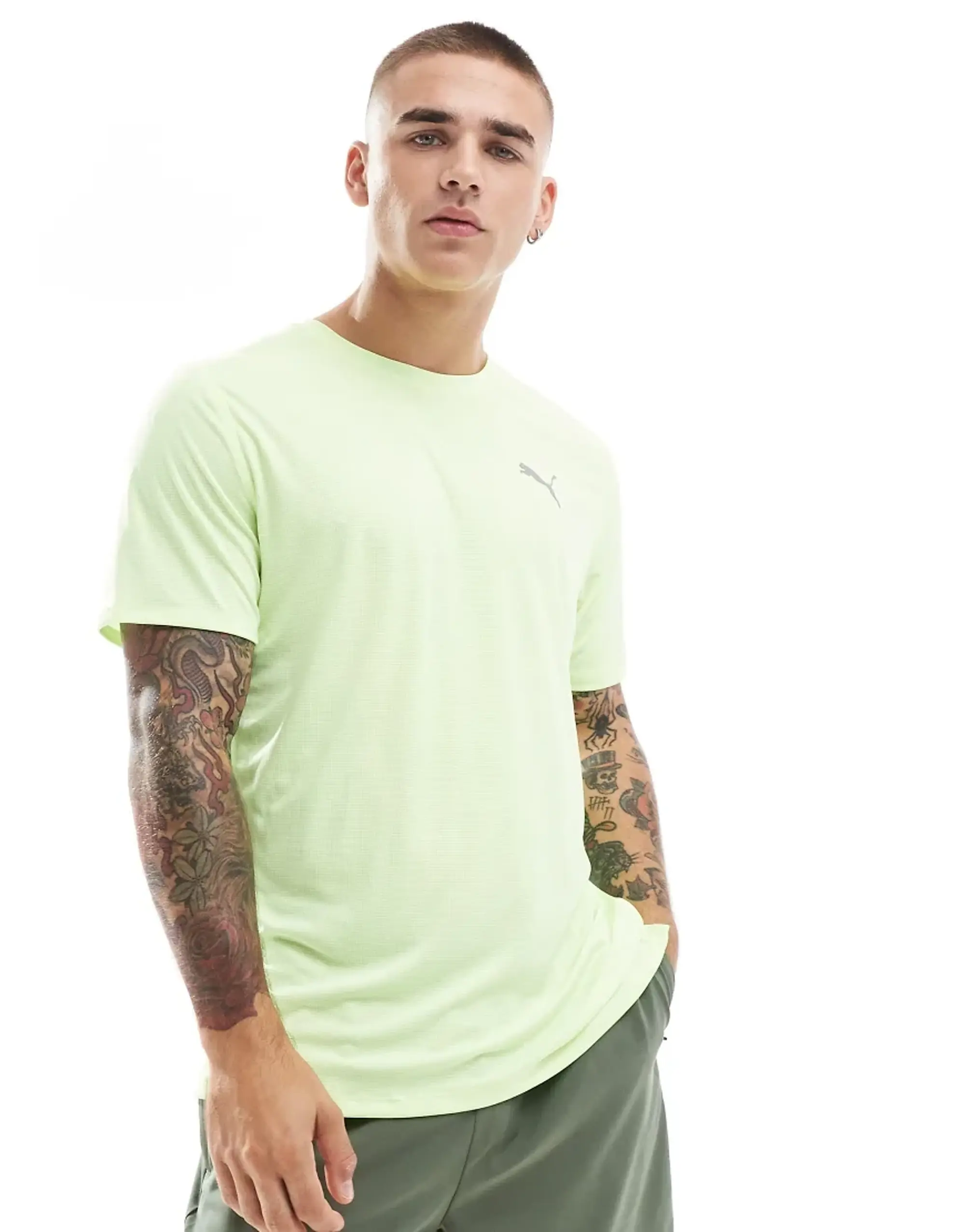 Puma Run Favourite Velocity T-Shirt In Green