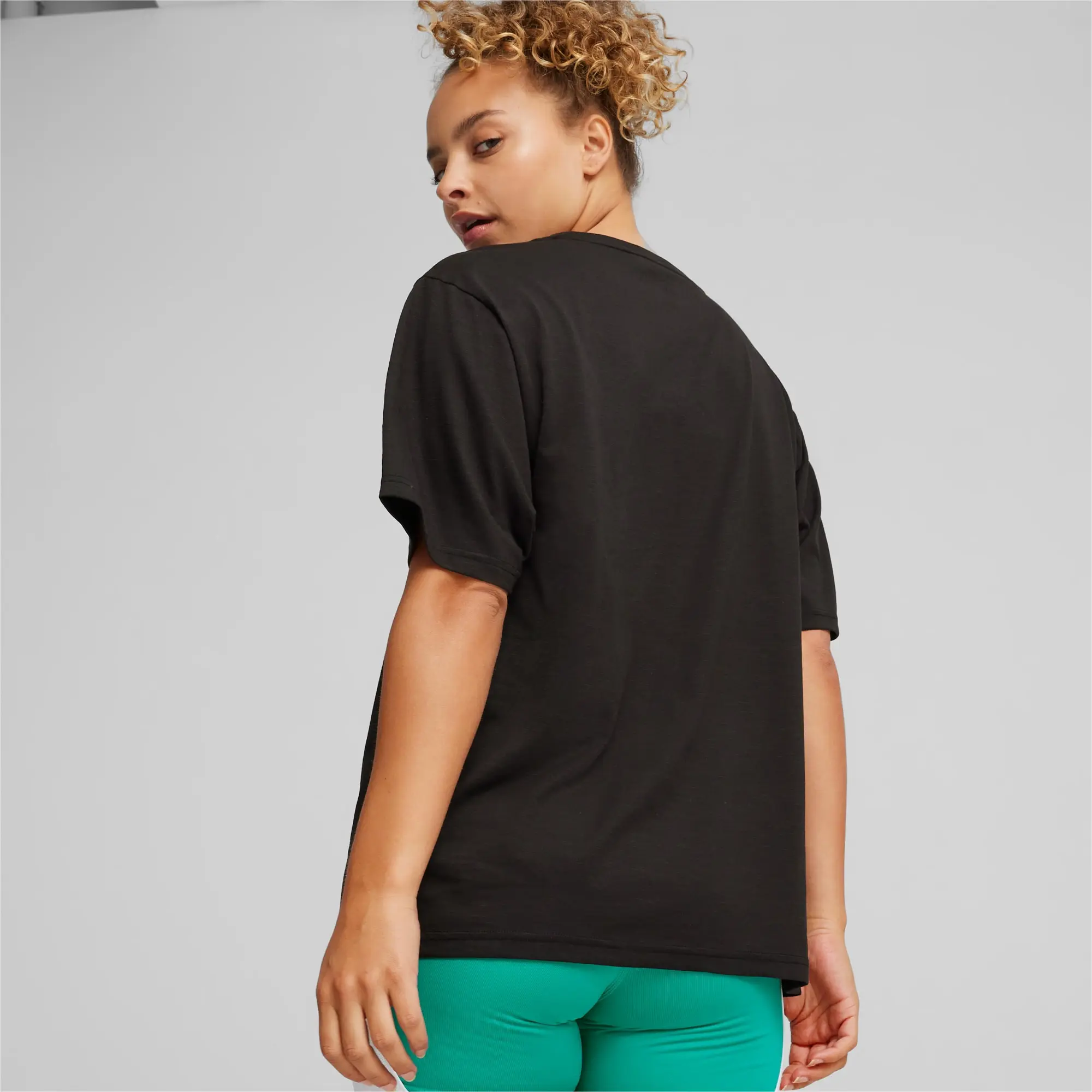Puma GRAPHIC OVERSIZED PUMA FIT T - Black