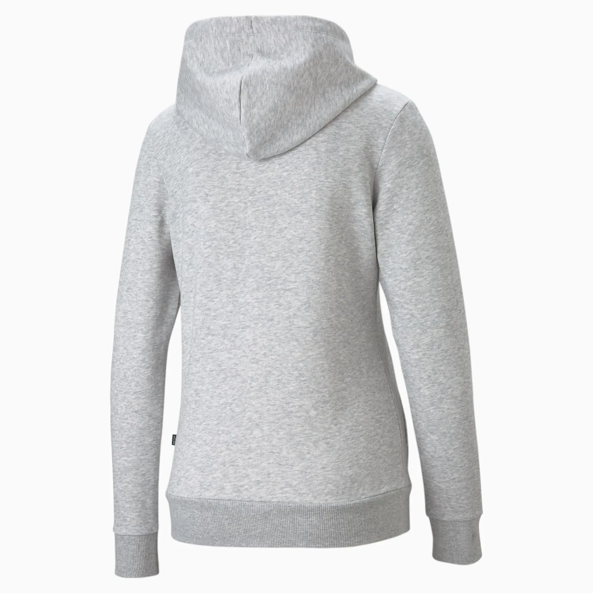 Puma Essentials Logo Womens Hoodie - Grey Cotton