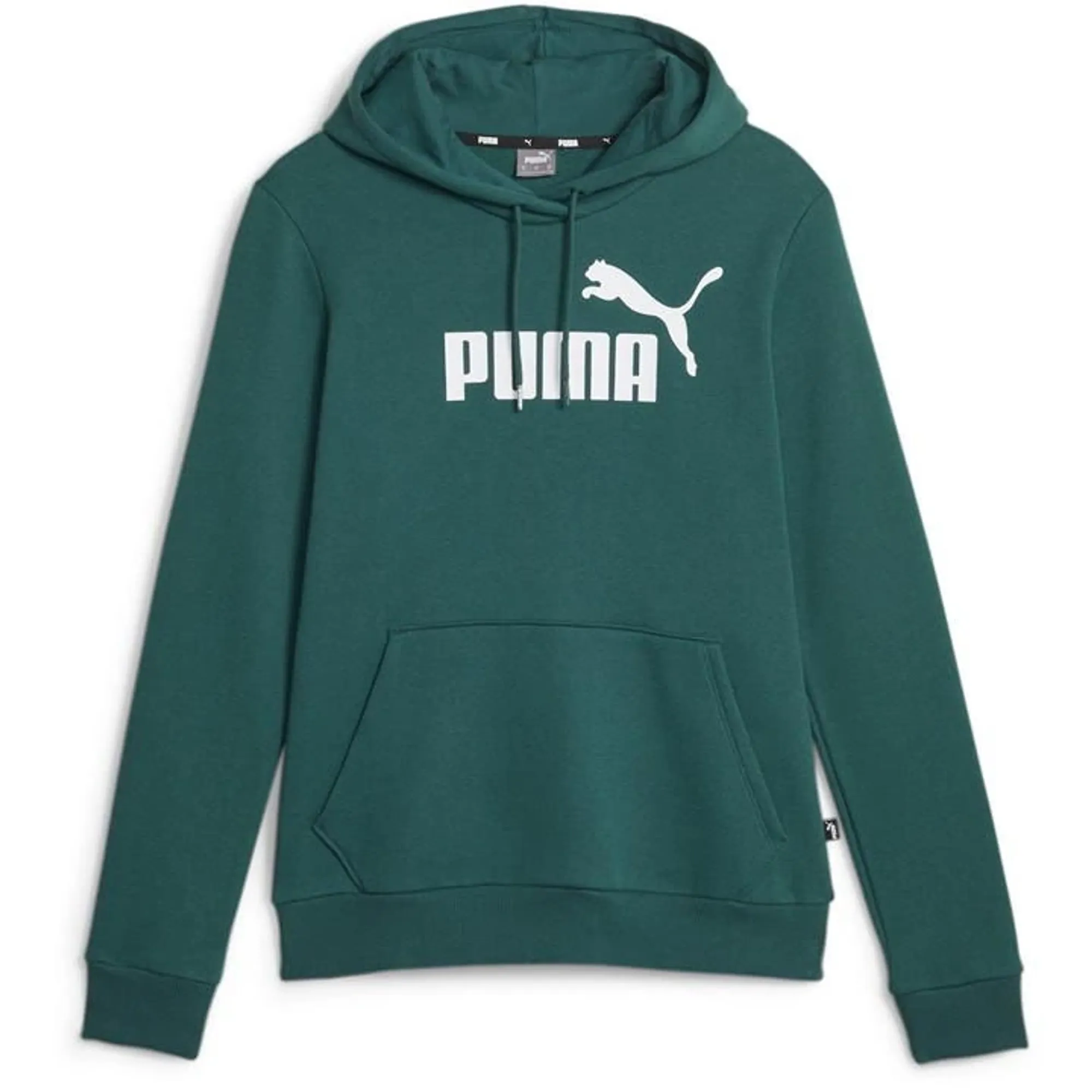 PUMA Essentials Logo Fl Hoodie Women, Malachite