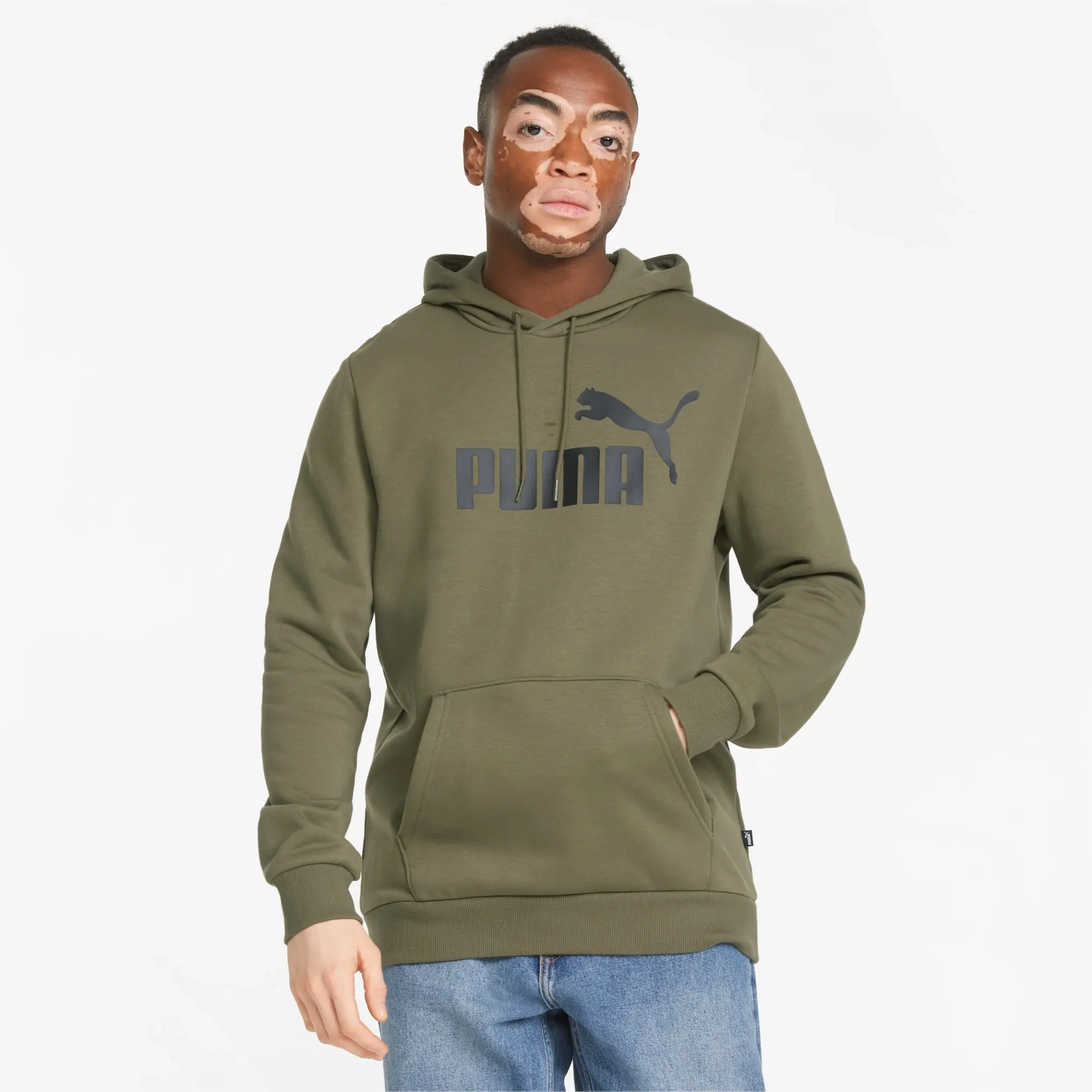 Puma hoodie green hotsell