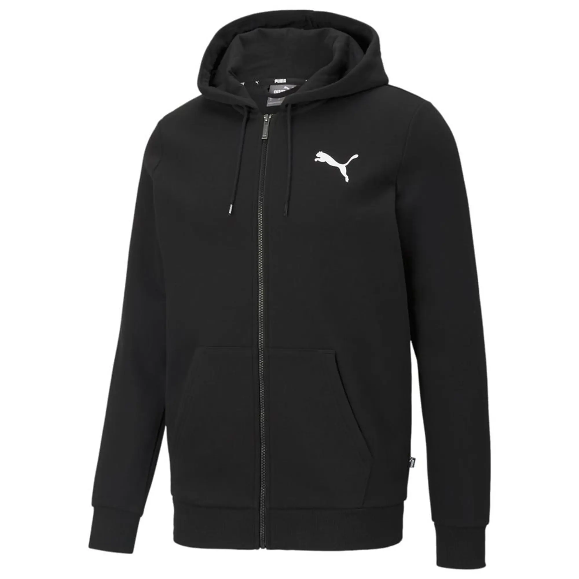 Puma  ESS FZ HOODED JACKET FL  men's Sweatshirt in Black