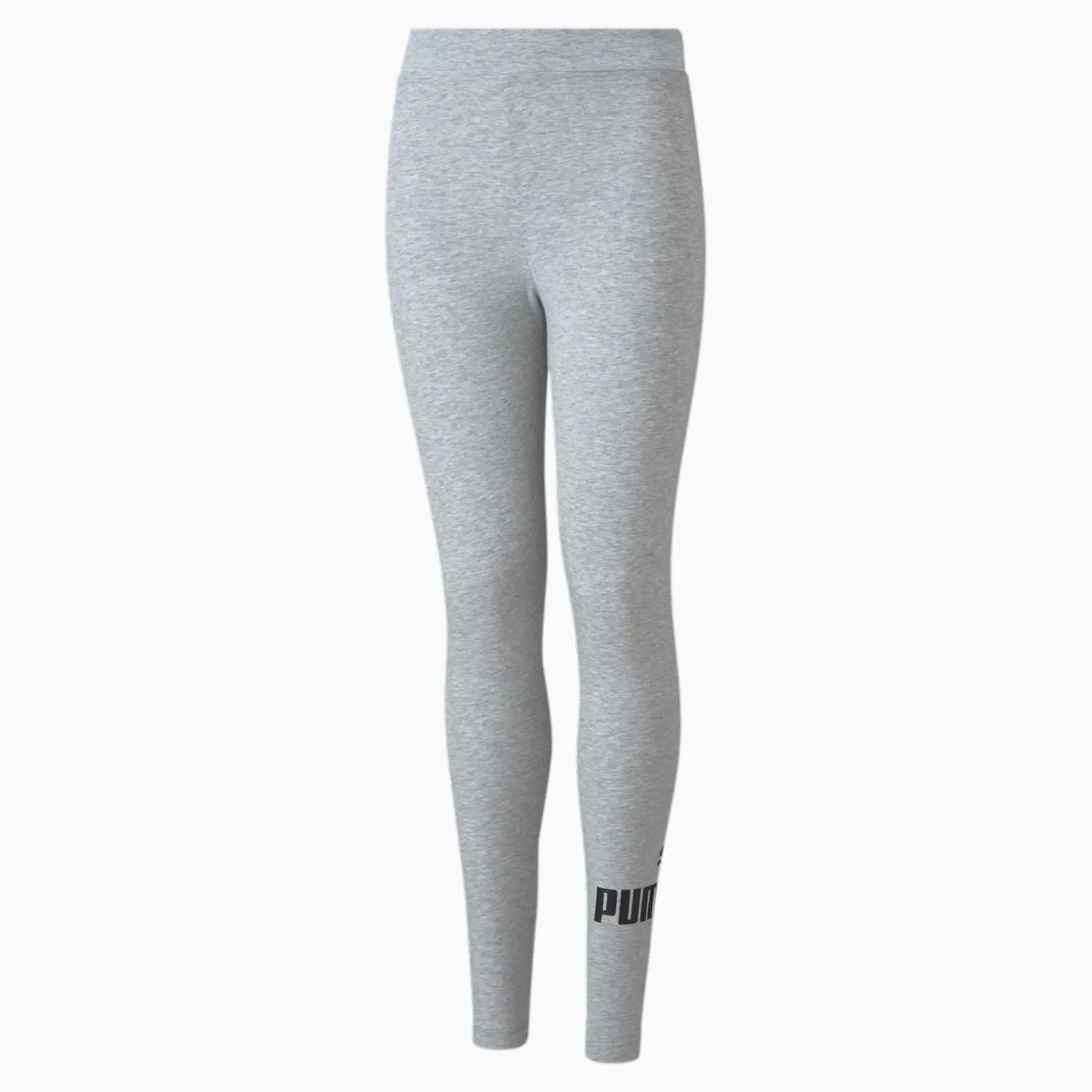 Puma Childrens Unisex Essentials Logo Youth Leggings - Grey