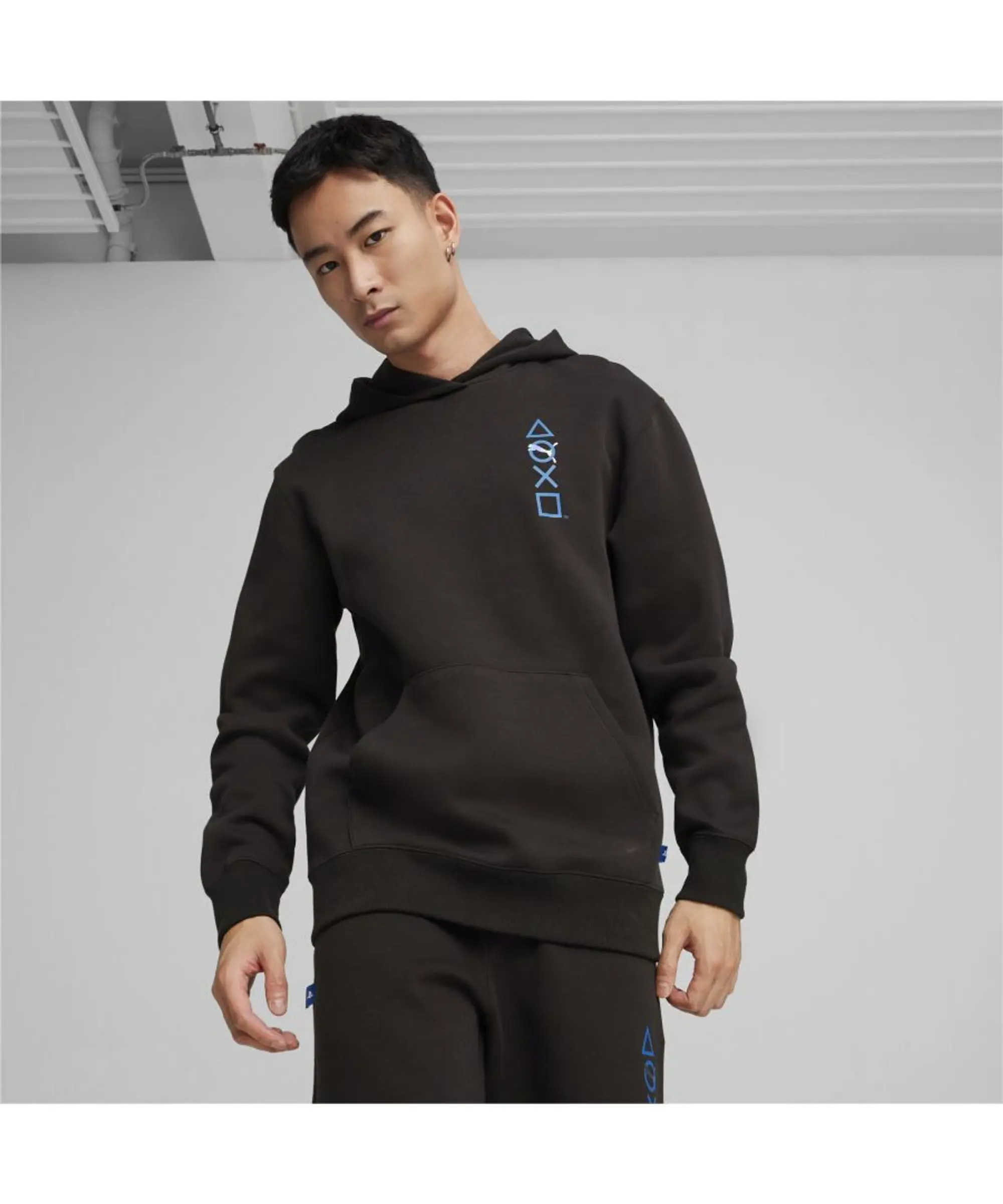 Puma x PLAYSTATION Mens Hoodie Black 624678 01 FOOTY.COM