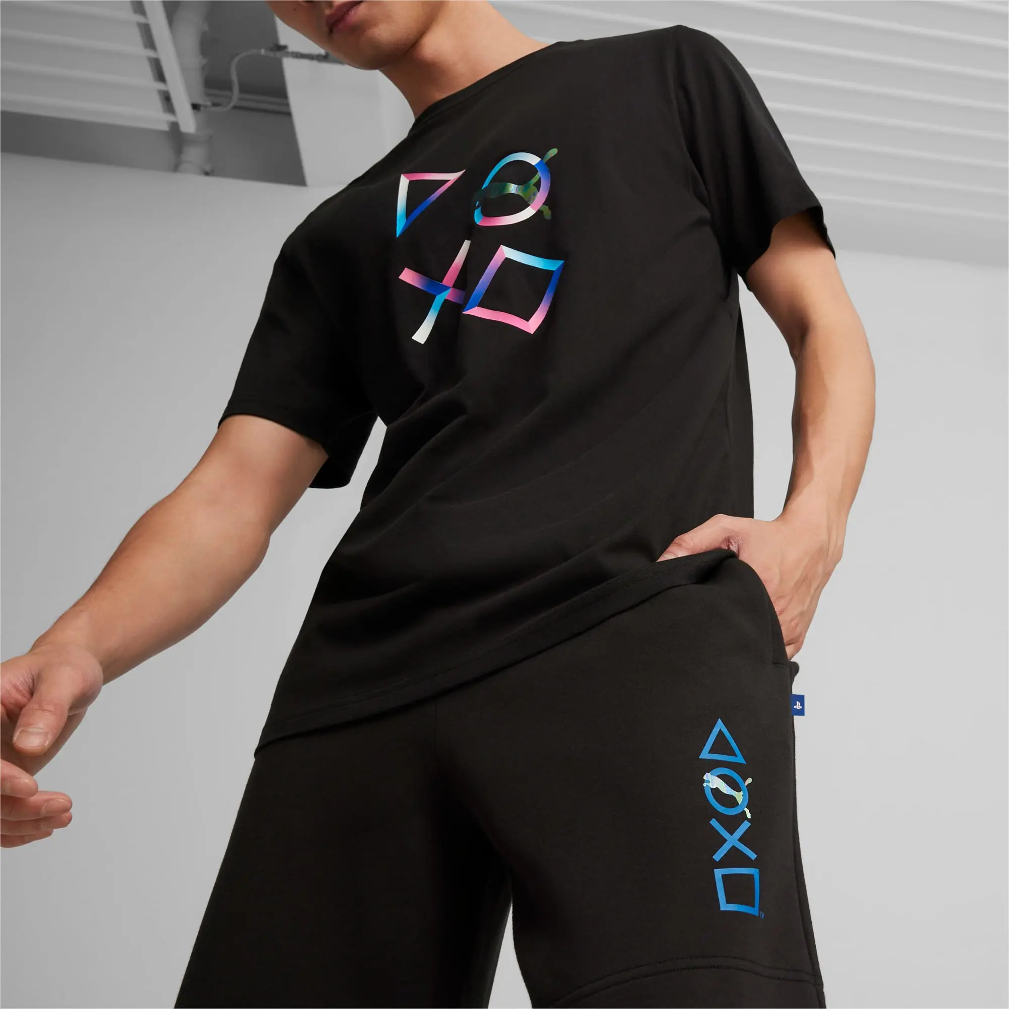 Puma x PLAYSTATION Mens Shorts - Black