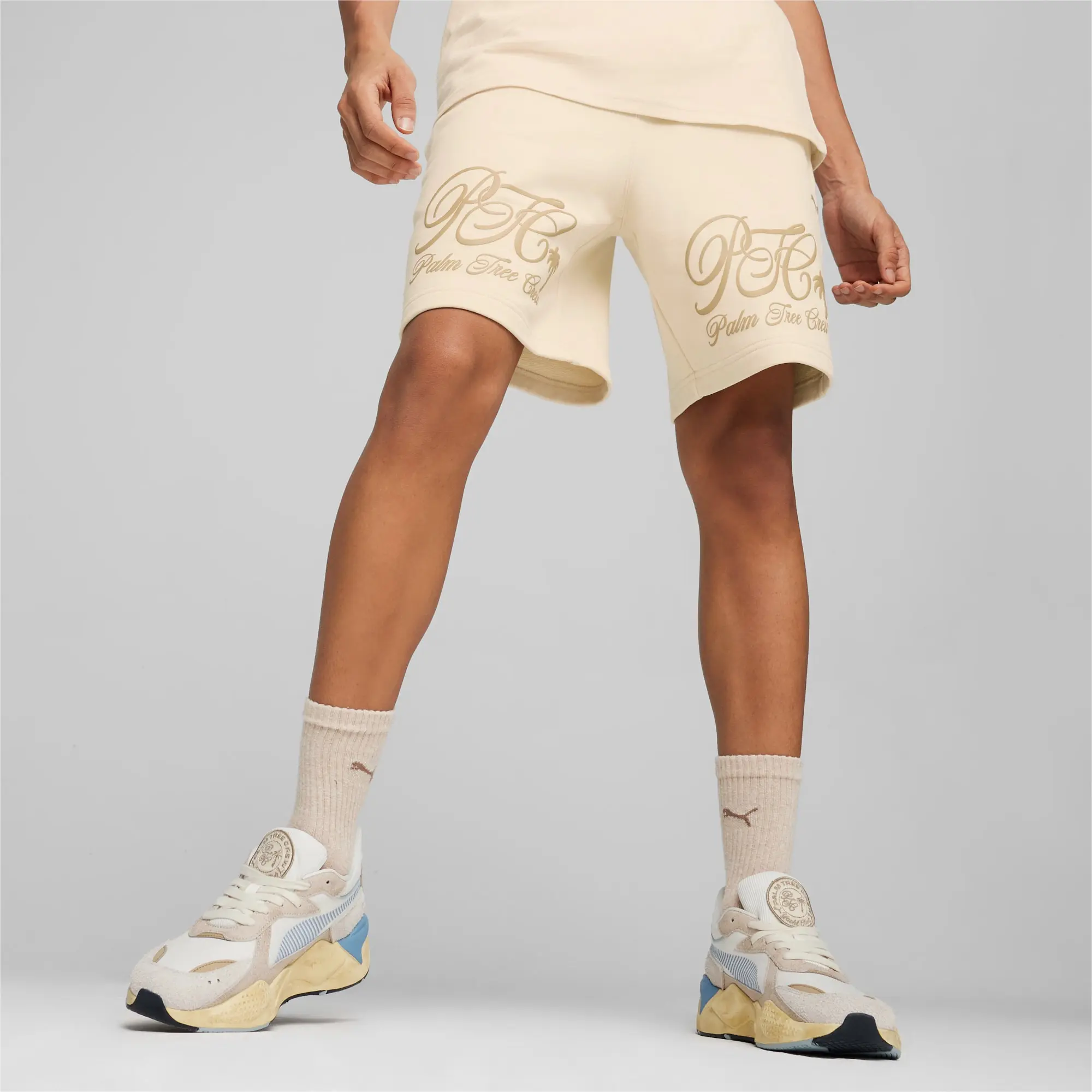 Puma X Palm Tree Crew Mens Shorts - White