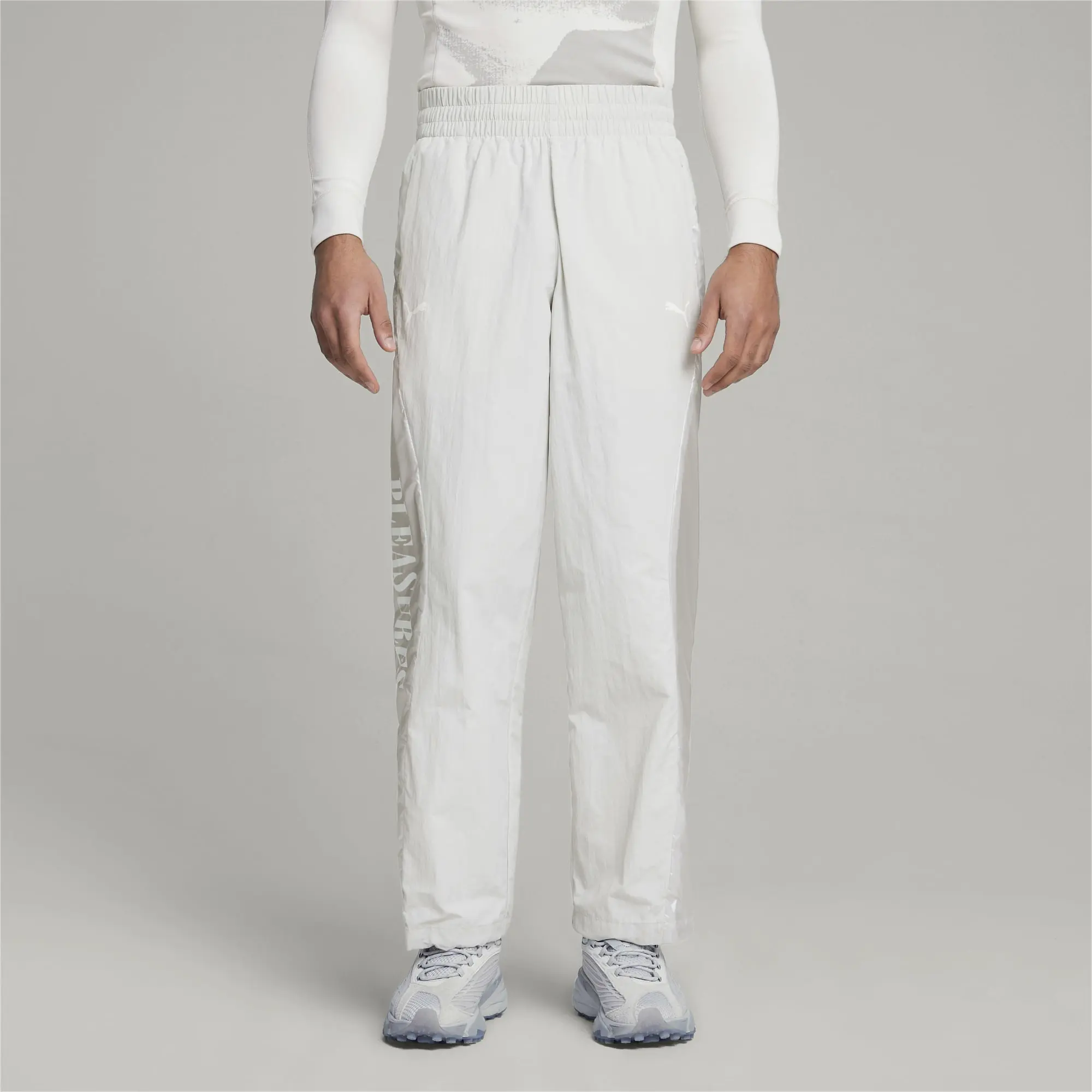 PUMA x Pleasures Men's Track Pants, Glacial Grey