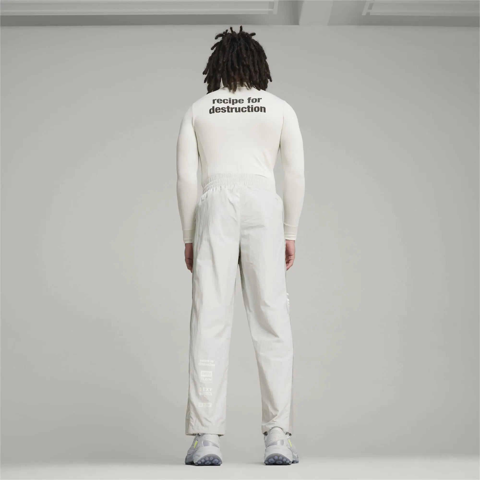 PUMA x Pleasures Men's Track Pants, Glacial Grey