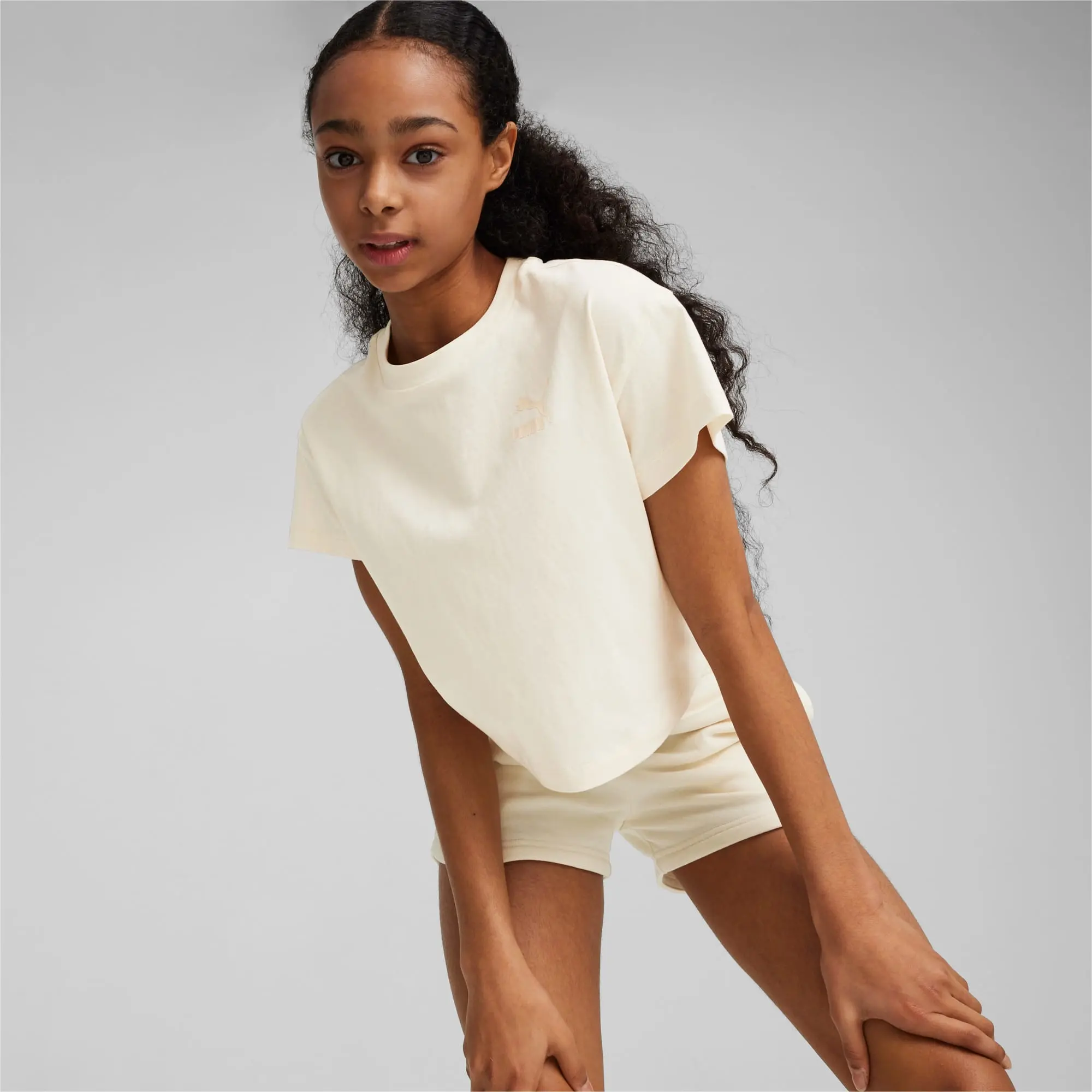 Puma Better Classics Tee G T-Shirt Girls - Nude